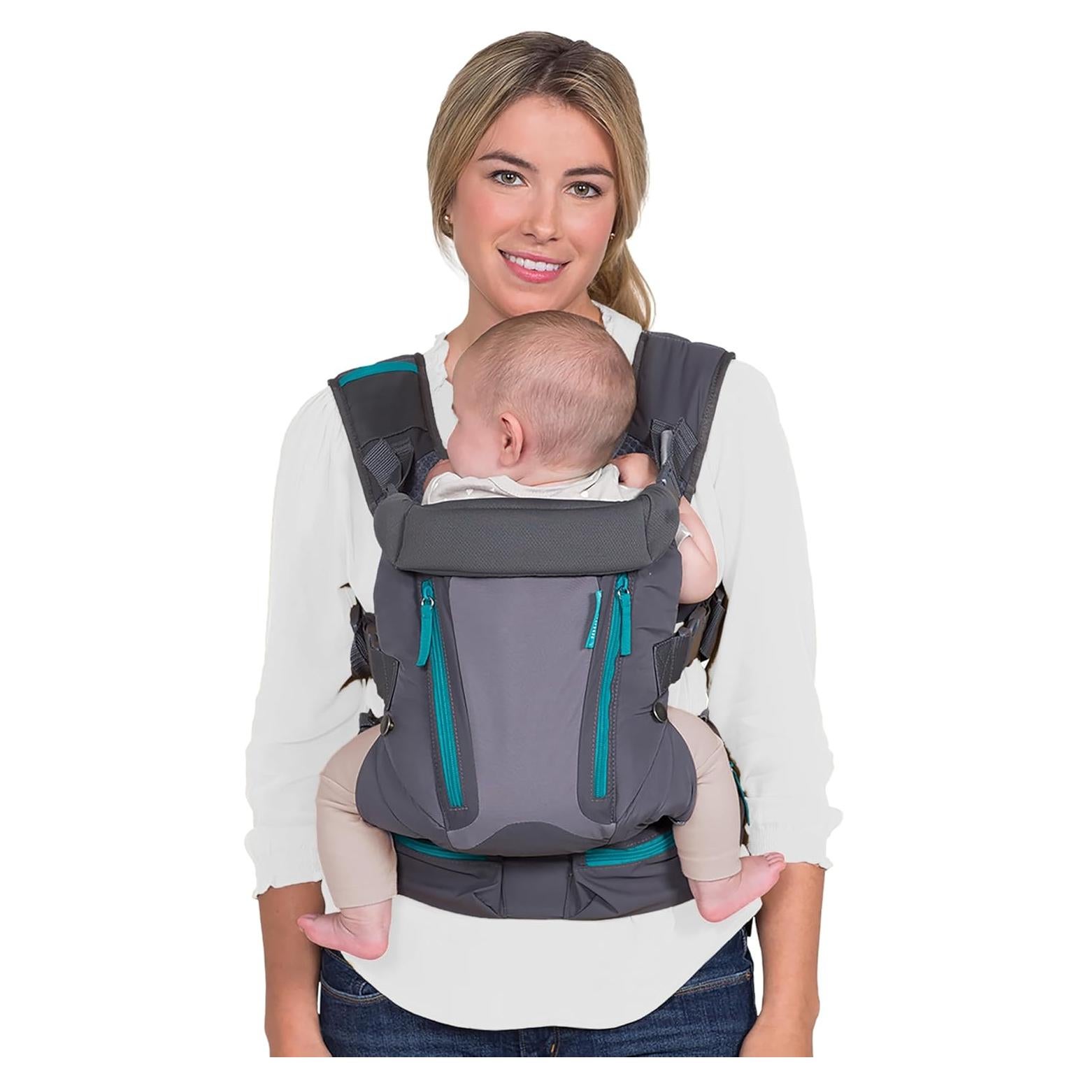 Portabebés Infantino Carry On Gris Ergonómico 3.6-18.1 kg