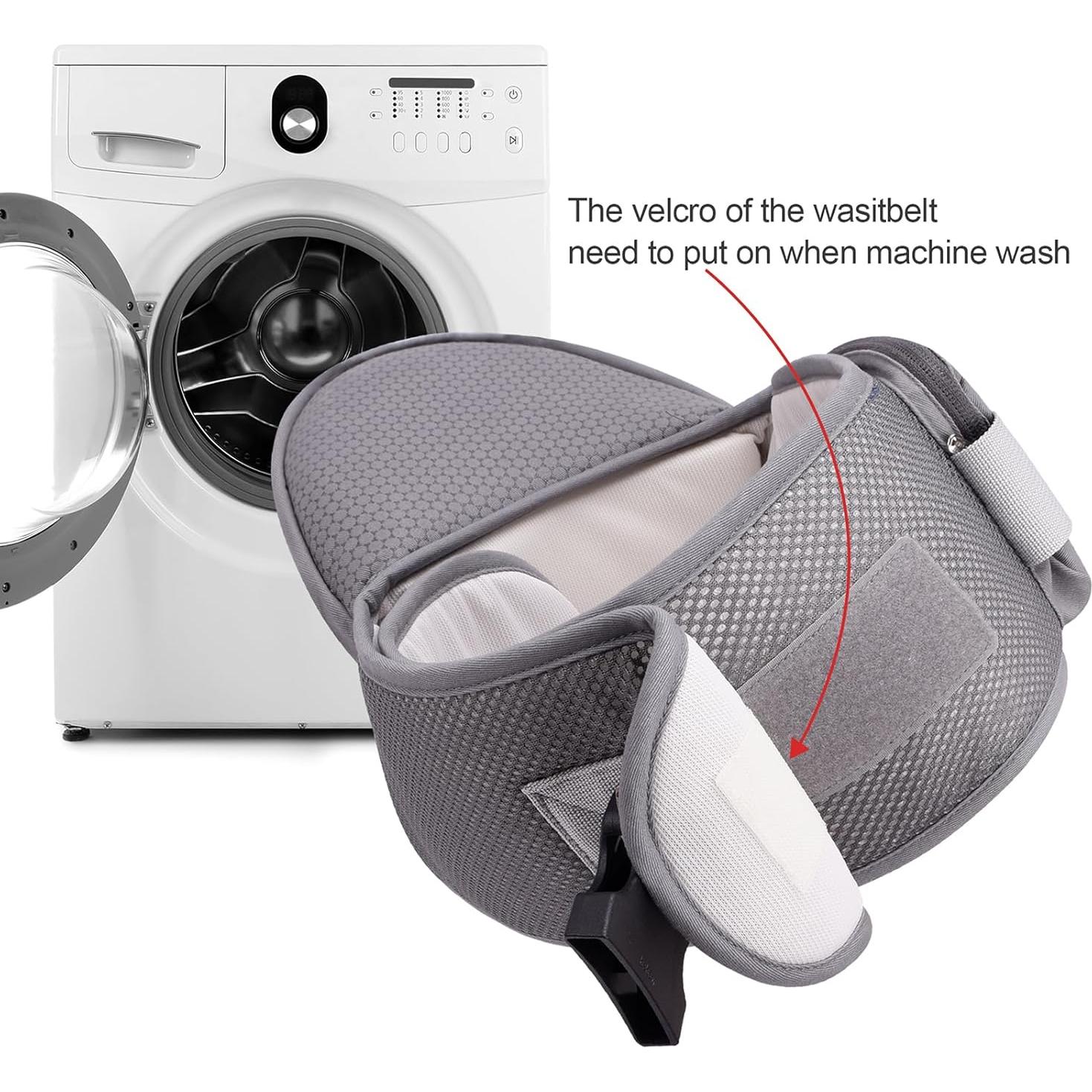 Portabebés Bebamour TC26 Gris Ajustable con Almohadillas