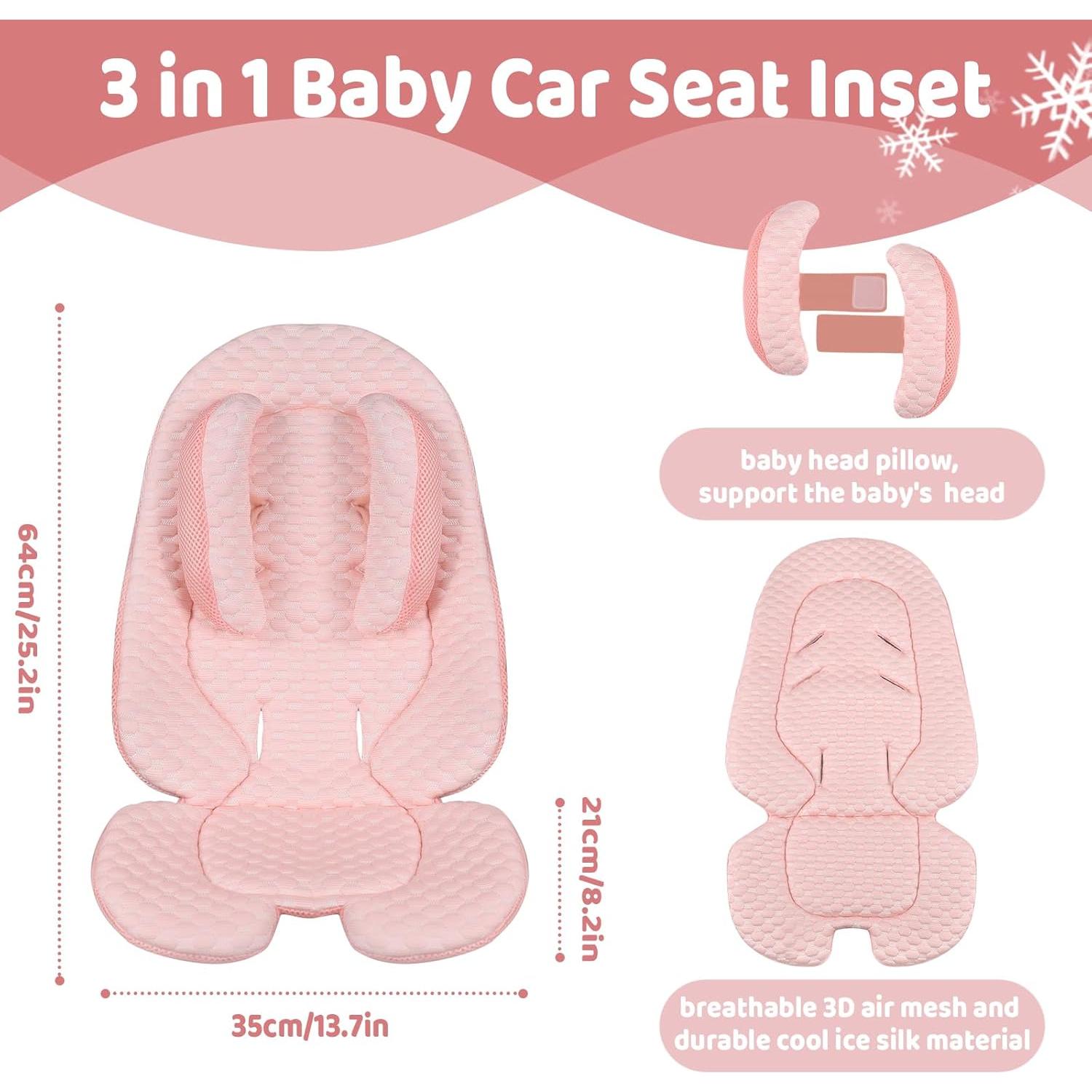 Inserto para Asiento de Auto Infantil KAKIBLIN Rosa Enfriador