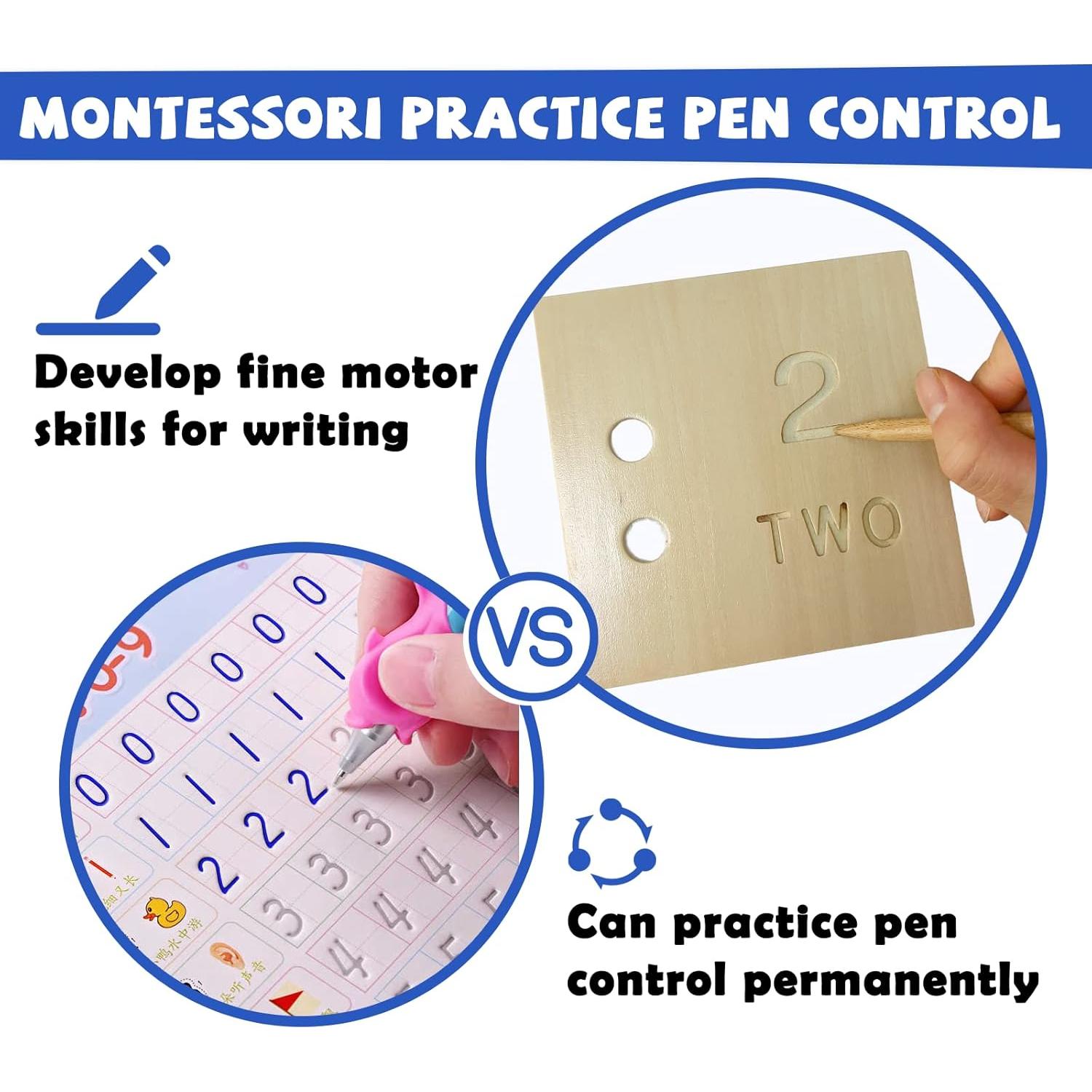 Caja de Tablero de Contar Montessori de Madera - Juguete Educativo