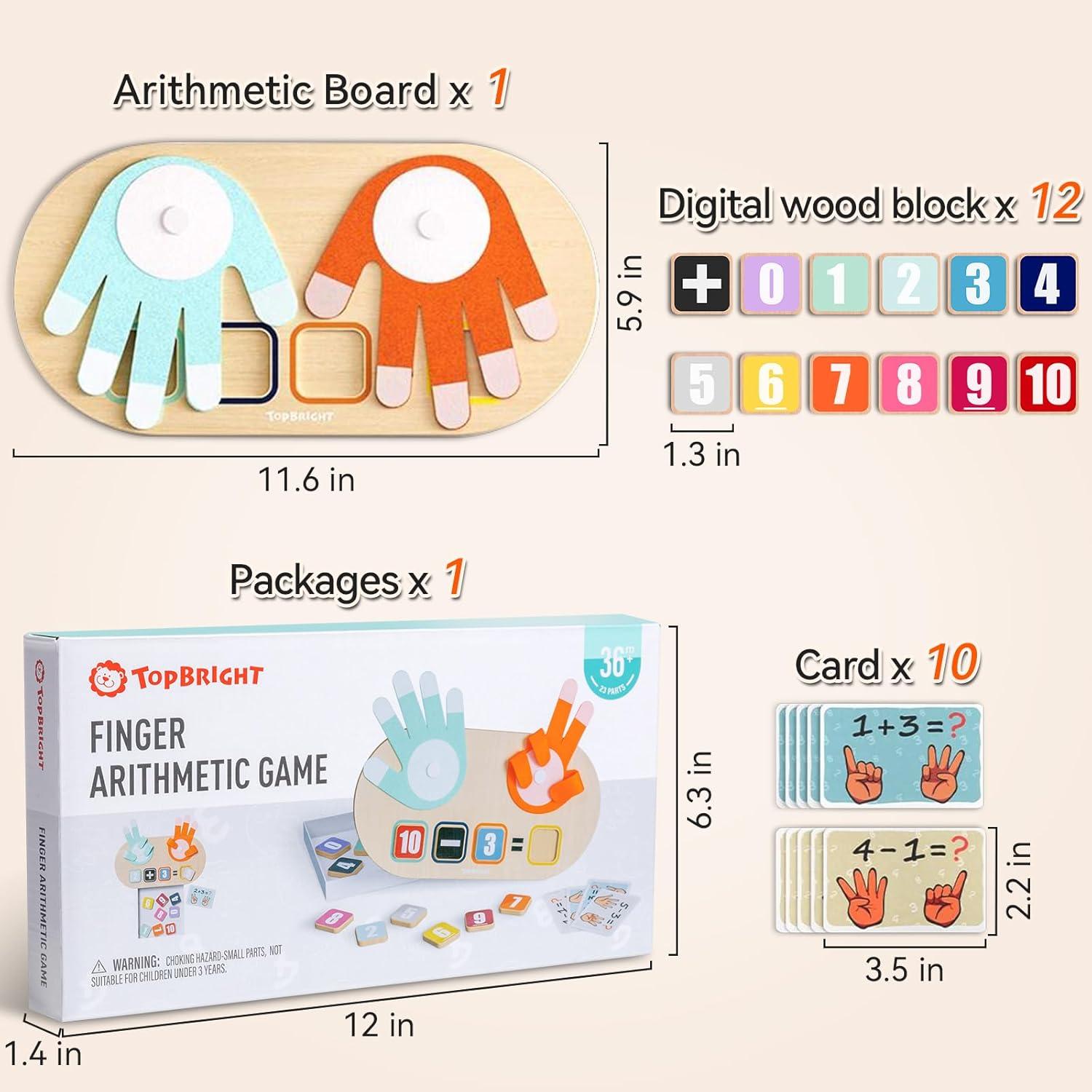 Juguete de Matemáticas Montessori Top Bright para Niños 2-4 Años