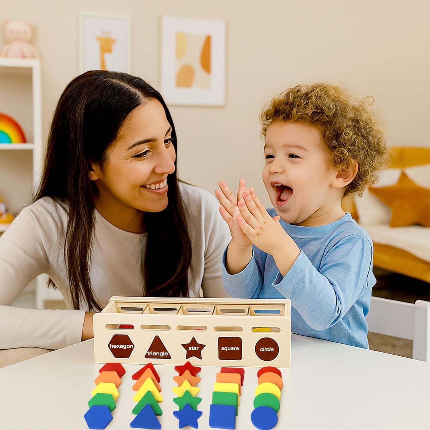 Caja de Clasificación de Formas LovesTown 25 Piezas Montessori