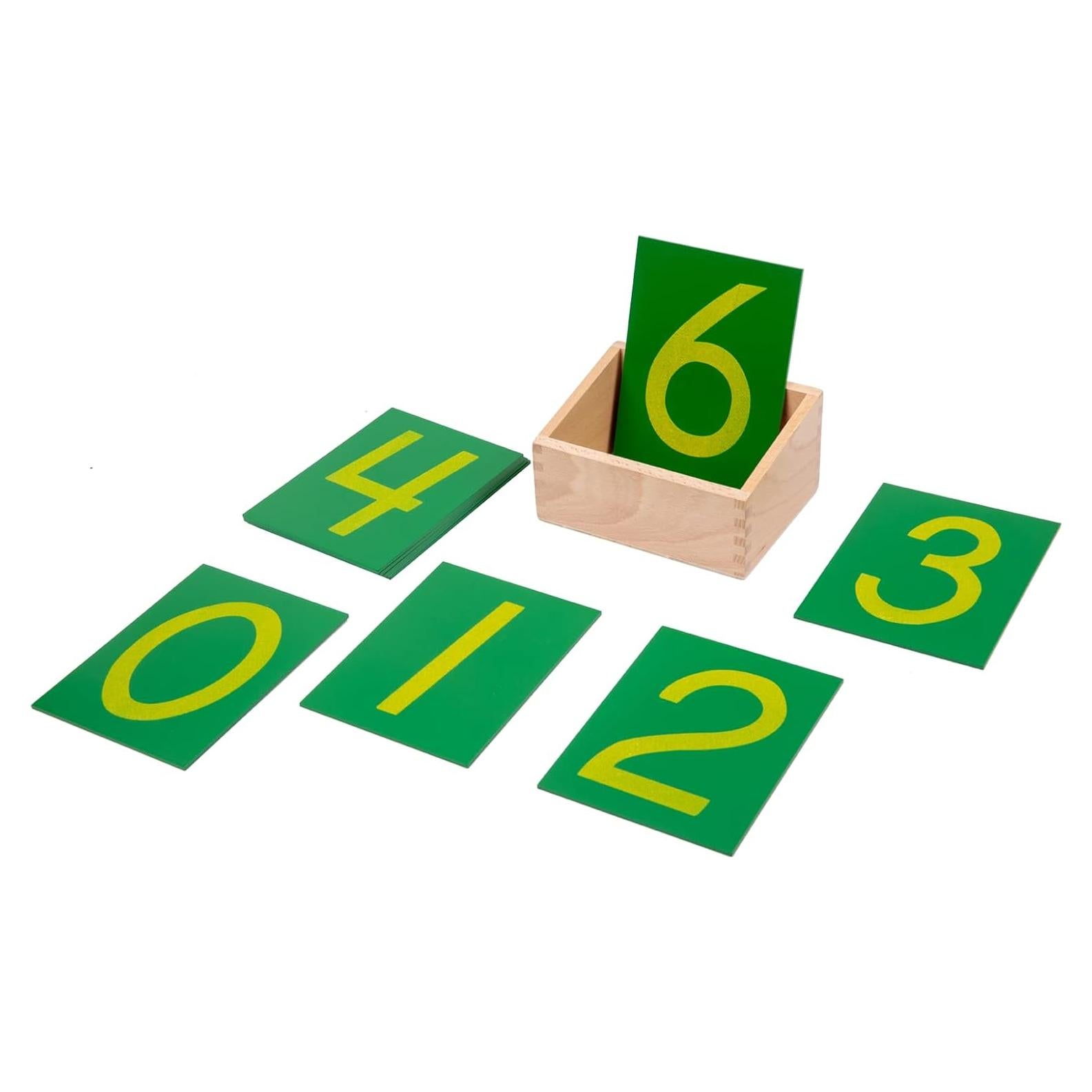 Números de Madera Montessori Adena - Material Educativo 0-9