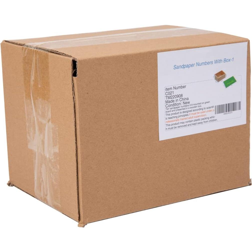 Números de Madera Montessori Adena - Material Educativo 0-9