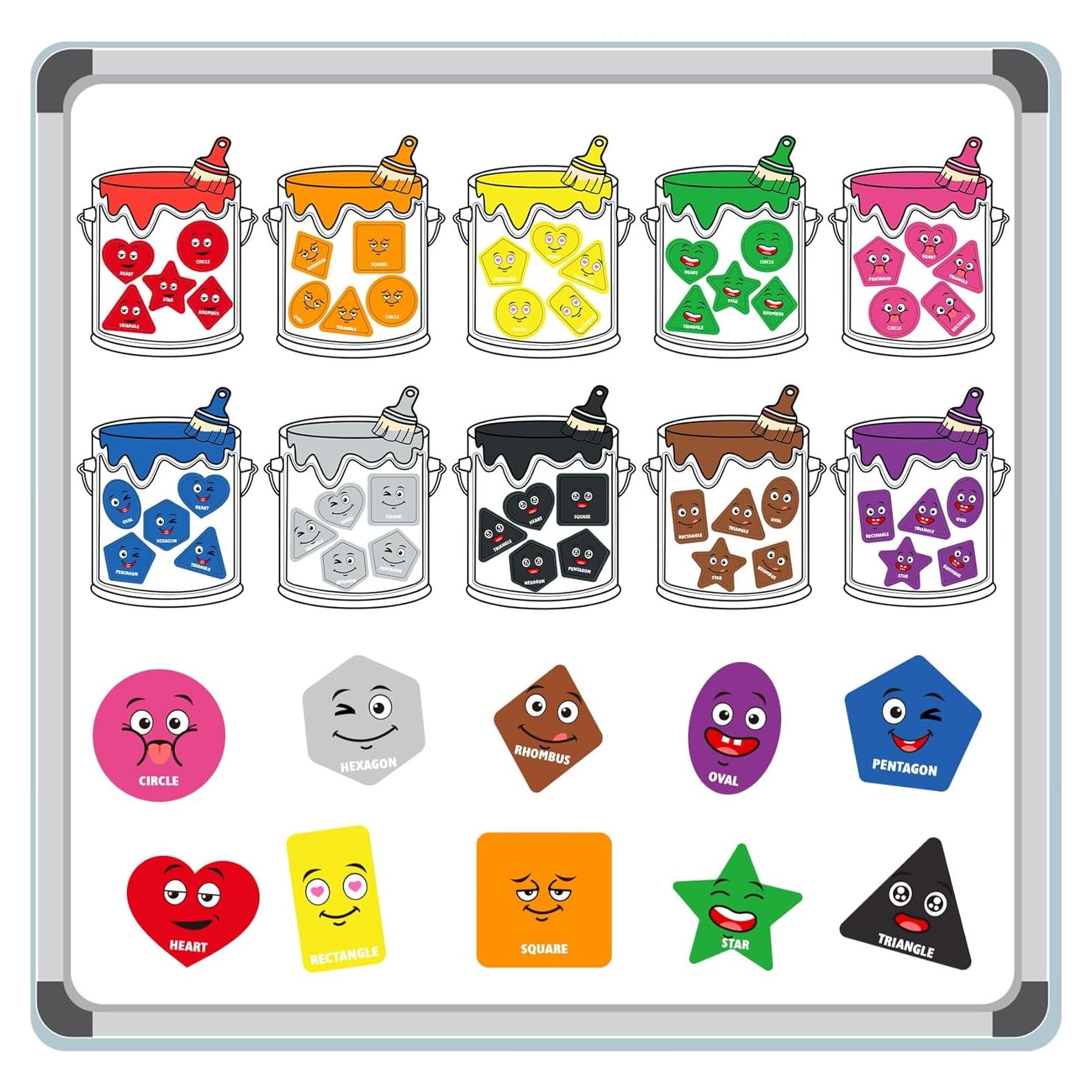 Juego de Clasificación de Colores Magnéticos Creatoy 50 Piezas