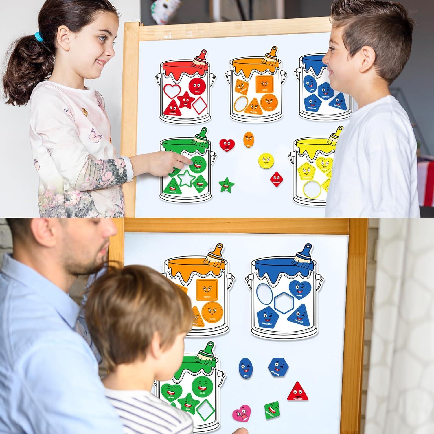 Juego de Clasificación de Colores Magnéticos Creatoy 50 Piezas