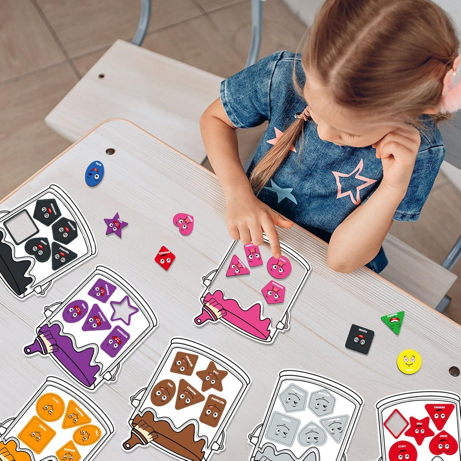 Juego de Clasificación de Colores Magnéticos Creatoy 50 Piezas