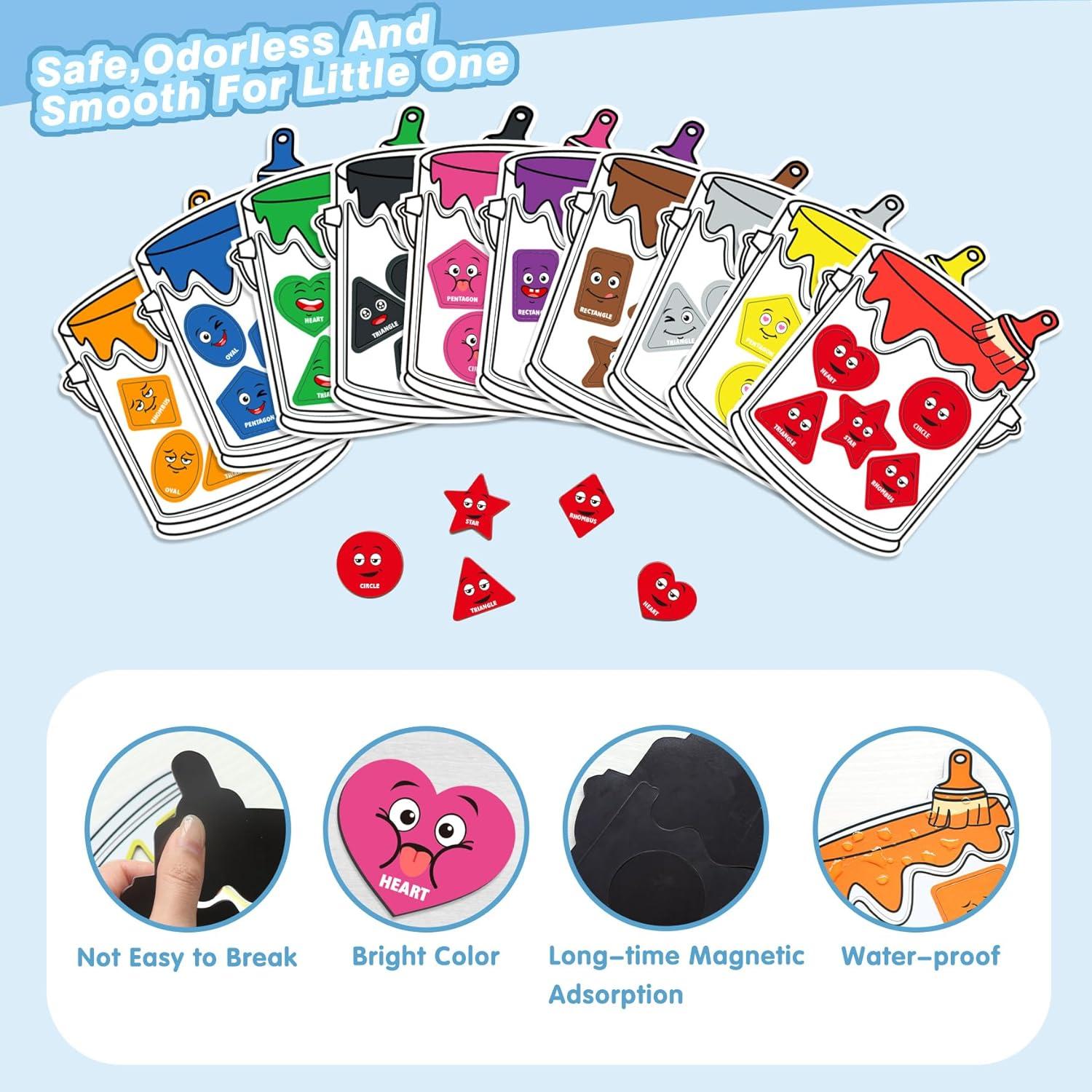 Juego de Clasificación de Colores Magnéticos Creatoy 50 Piezas