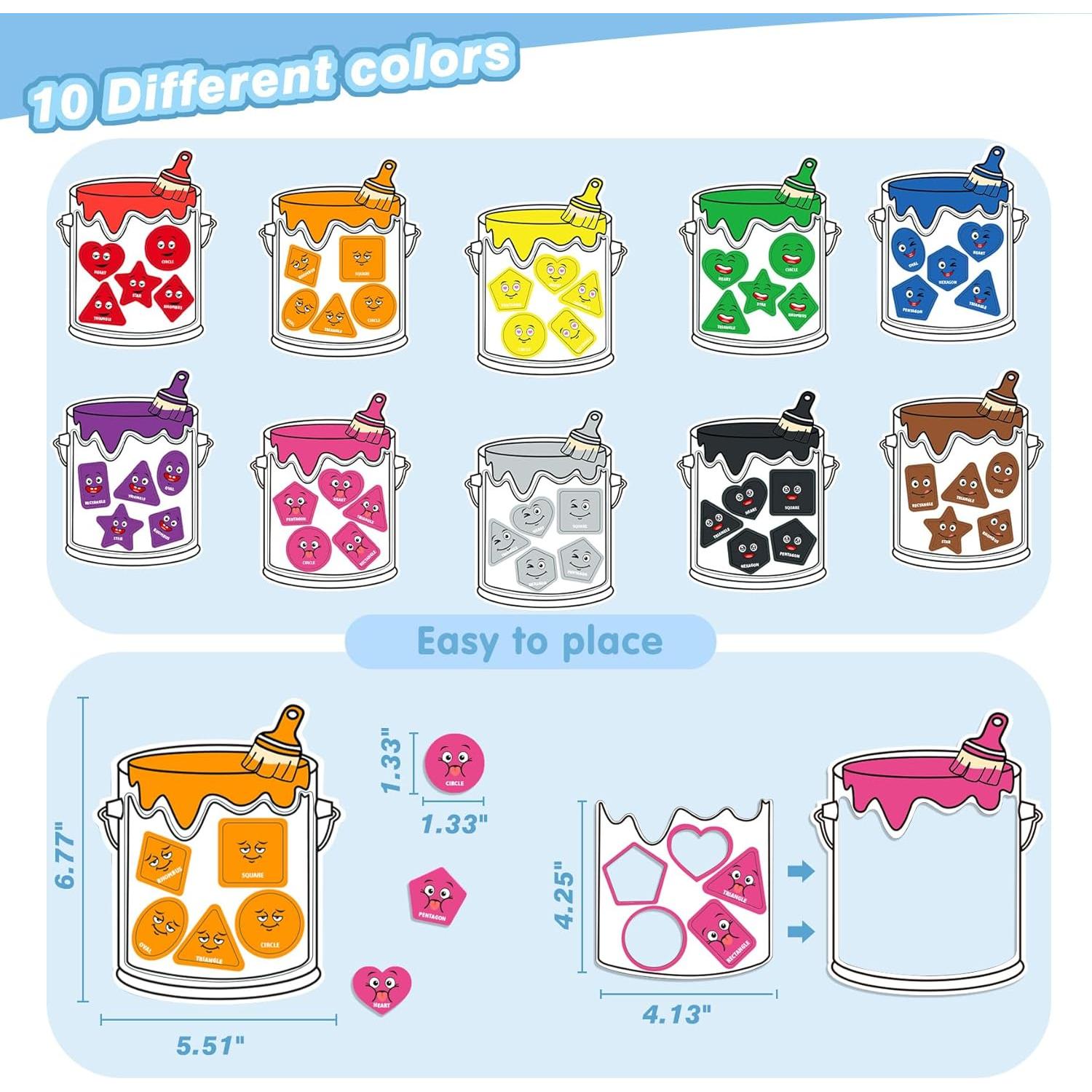 Juego de Clasificación de Colores Magnéticos Creatoy 50 Piezas