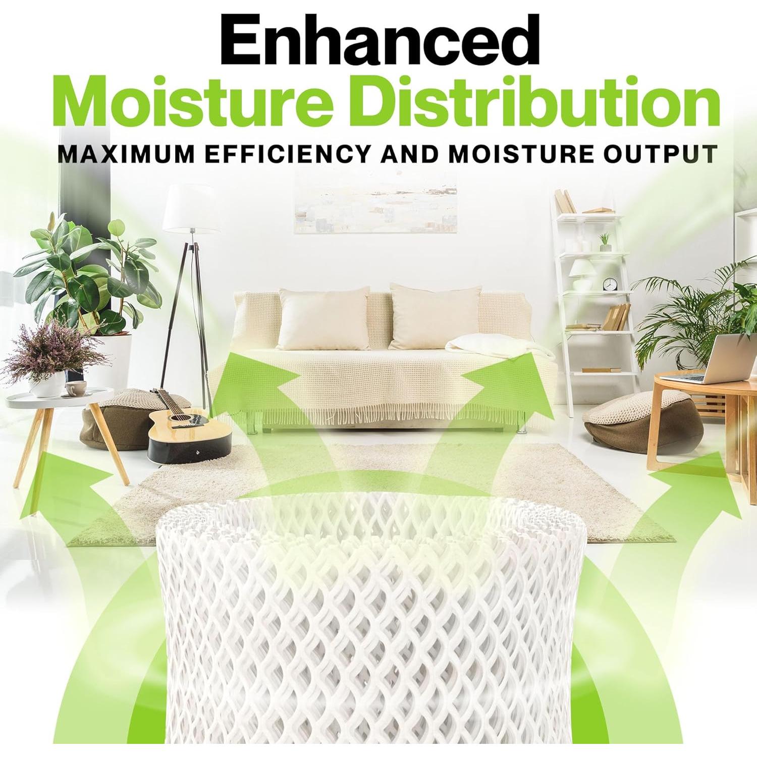 Durabasics Paquete de 4 Filtros Premium para Humidificadores Honeywell