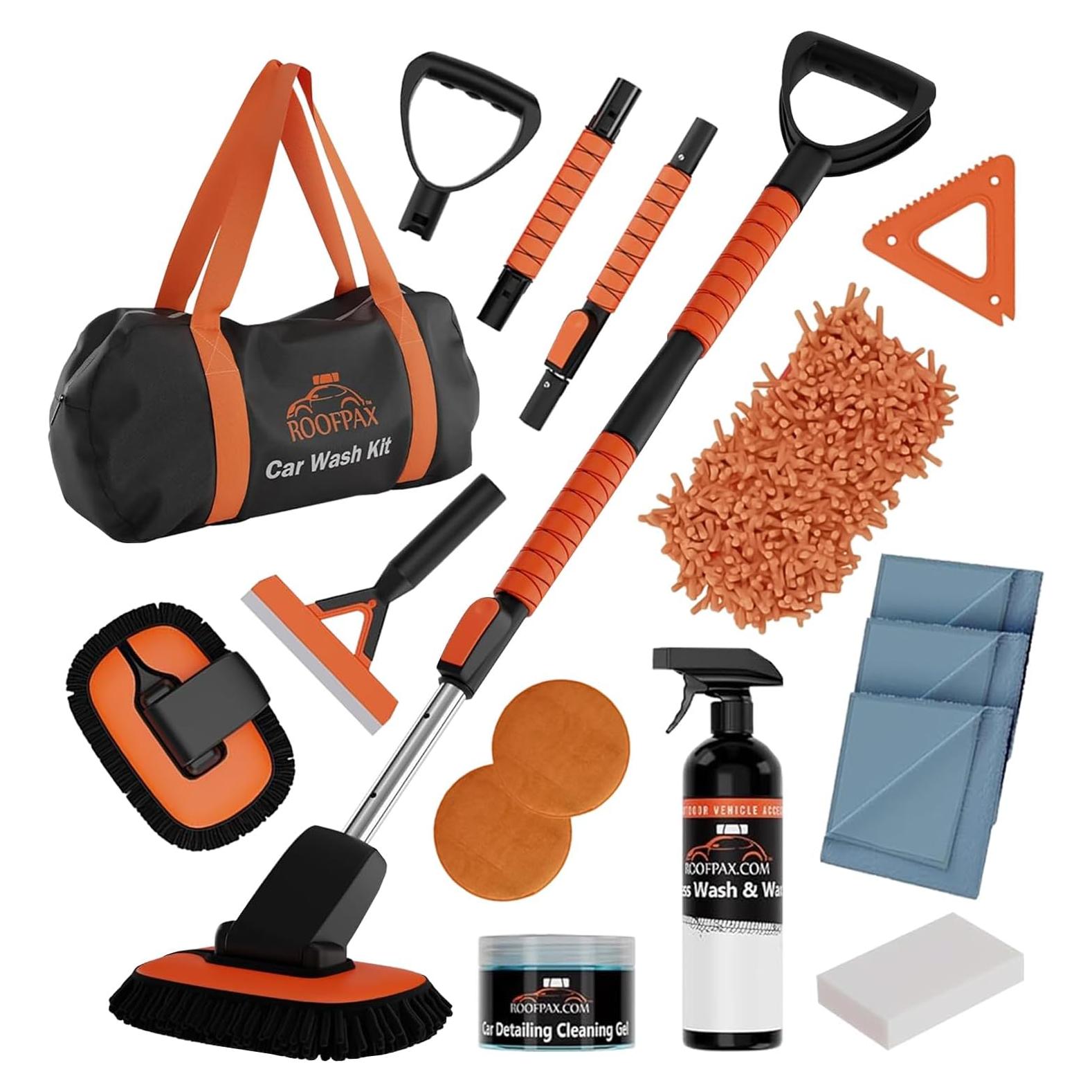 Kit de Lavado de Autos RoofPax con Mango Telescópico 2.64 kg