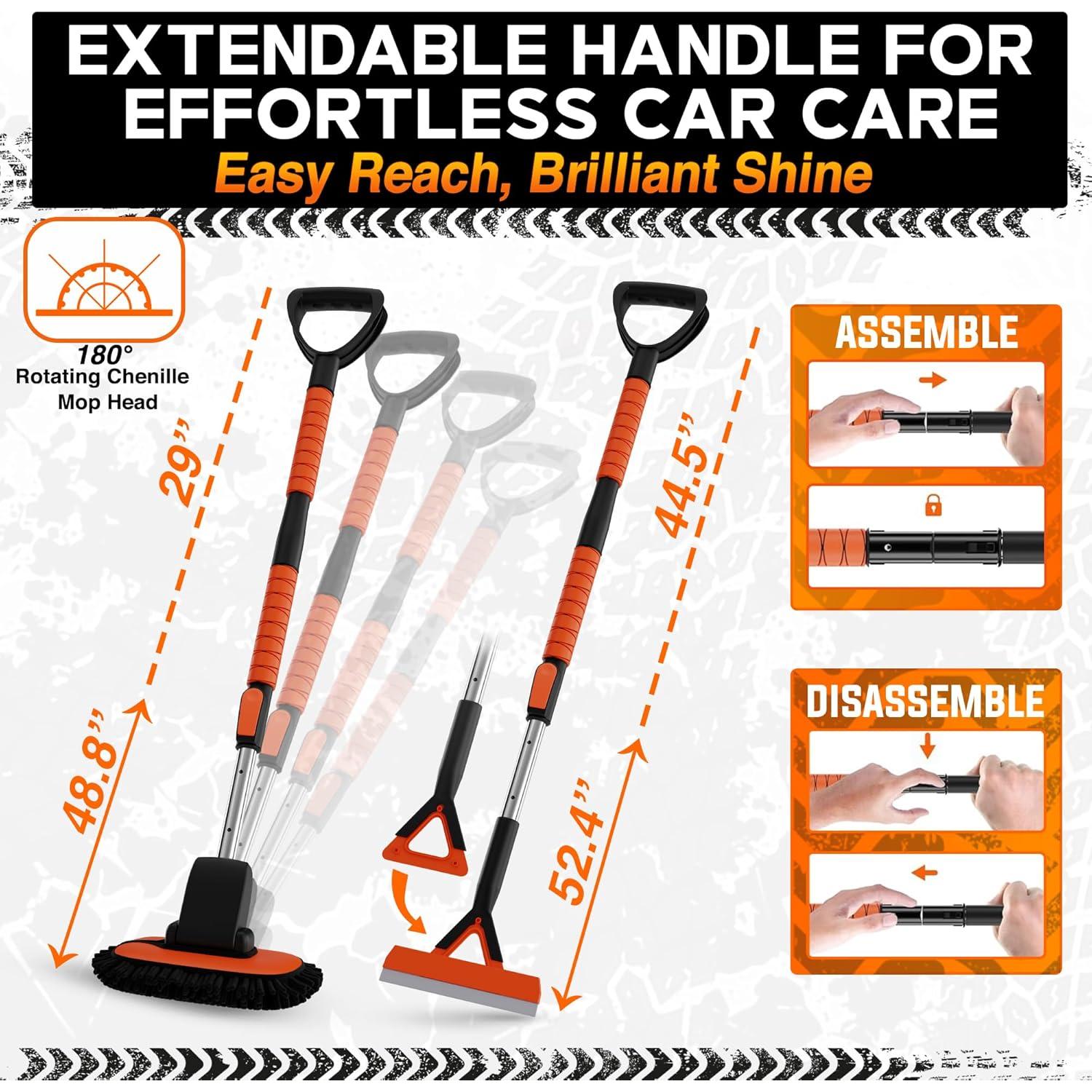 Kit de Lavado de Autos RoofPax con Mango Telescópico 2.64 kg