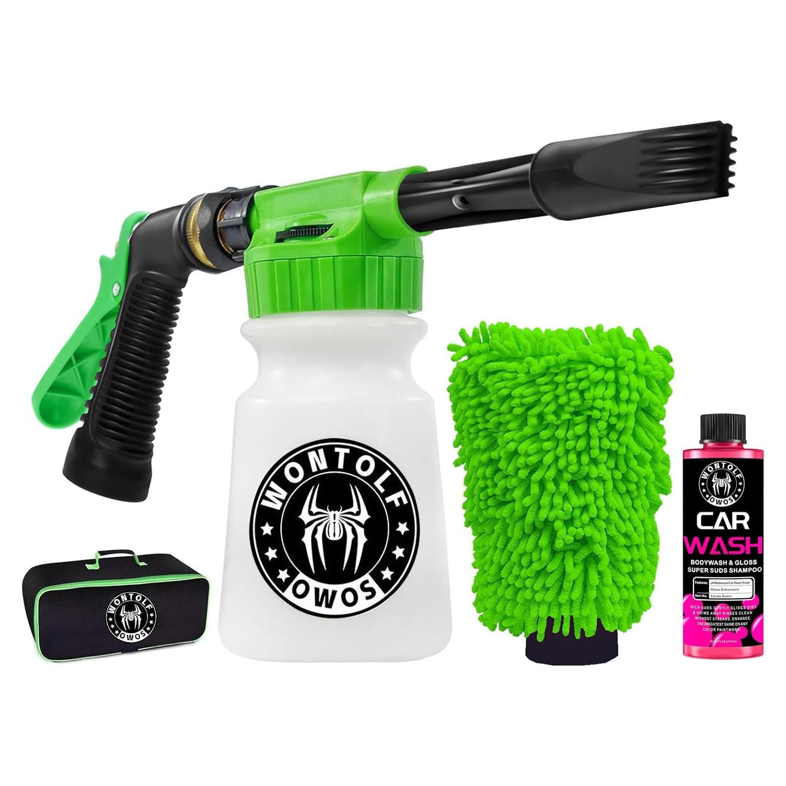 Kit de Lavado de Autos Wontolf - Rociador de Espuma y Mitón
