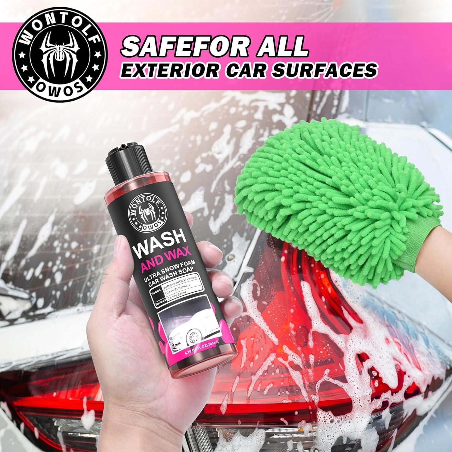 Kit de Lavado de Autos Wontolf - Rociador de Espuma y Mitón