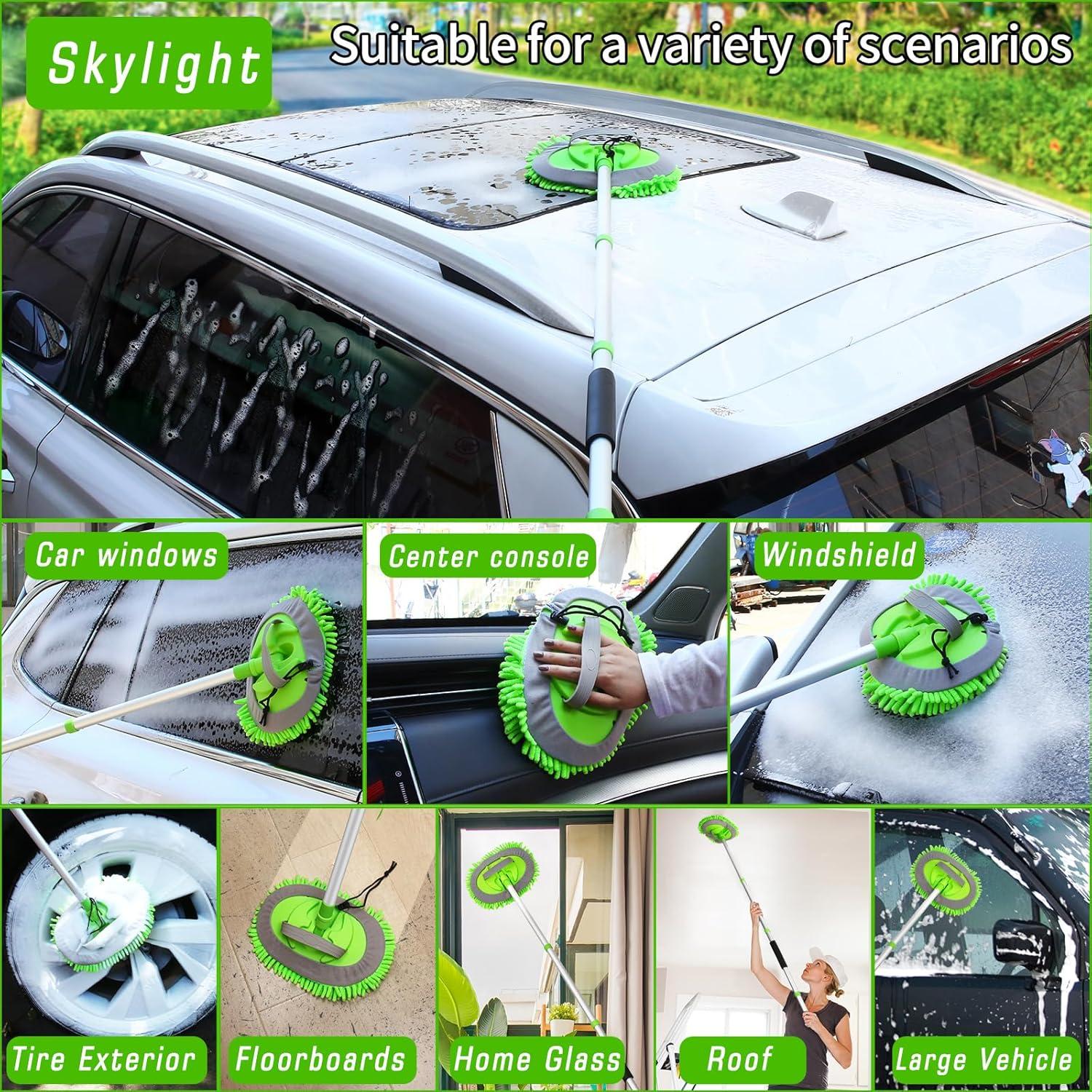 Kit de Lavado de Autos COFSODI con Cepillo Retráctil 157 cm