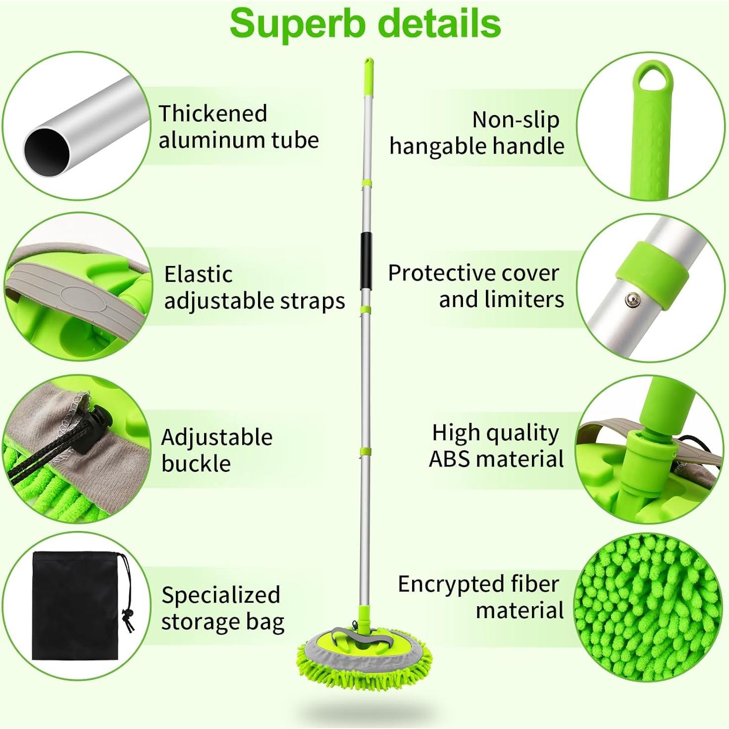 Kit de Lavado de Autos COFSODI con Cepillo Retráctil 157 cm