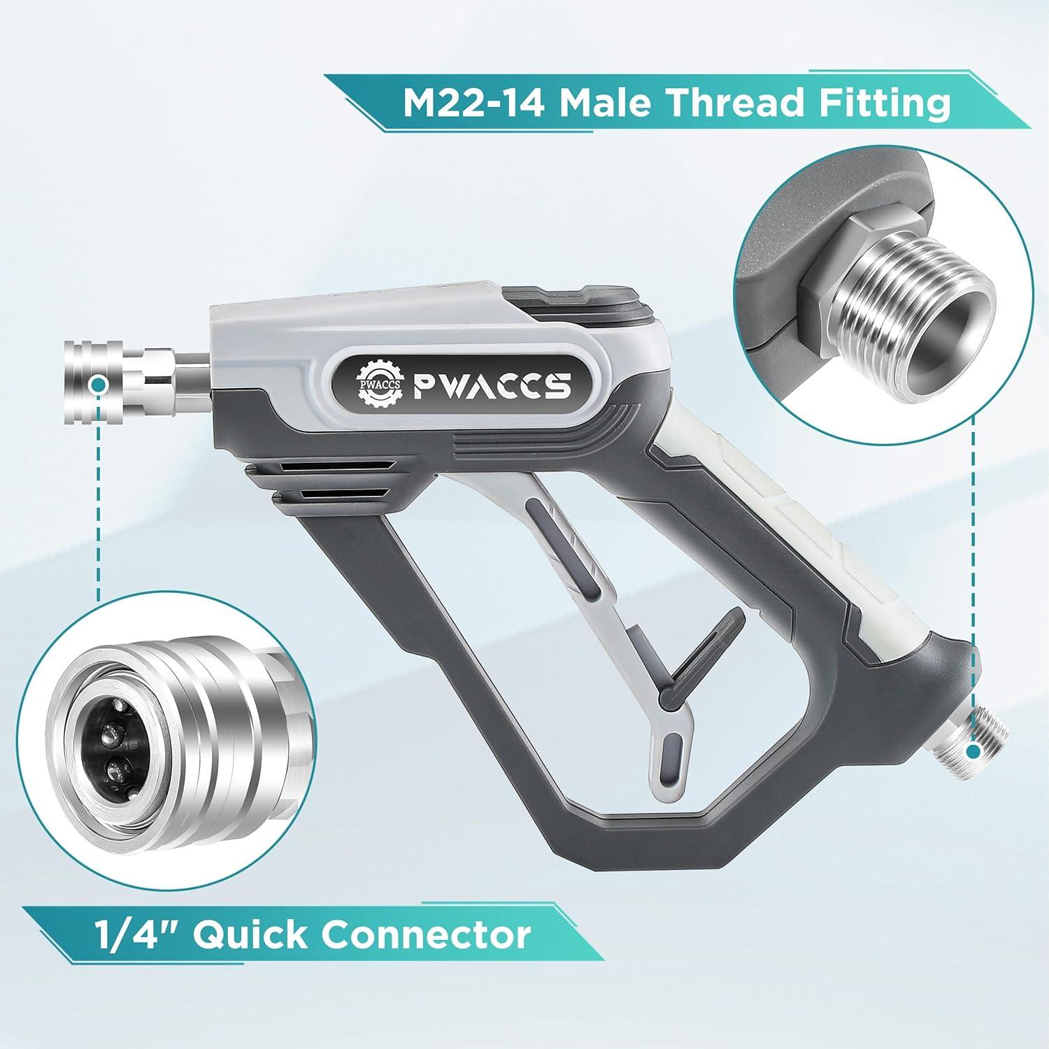 PWACCS Kit de Pistola de Espuma para Lavadora de Presión 1.5L