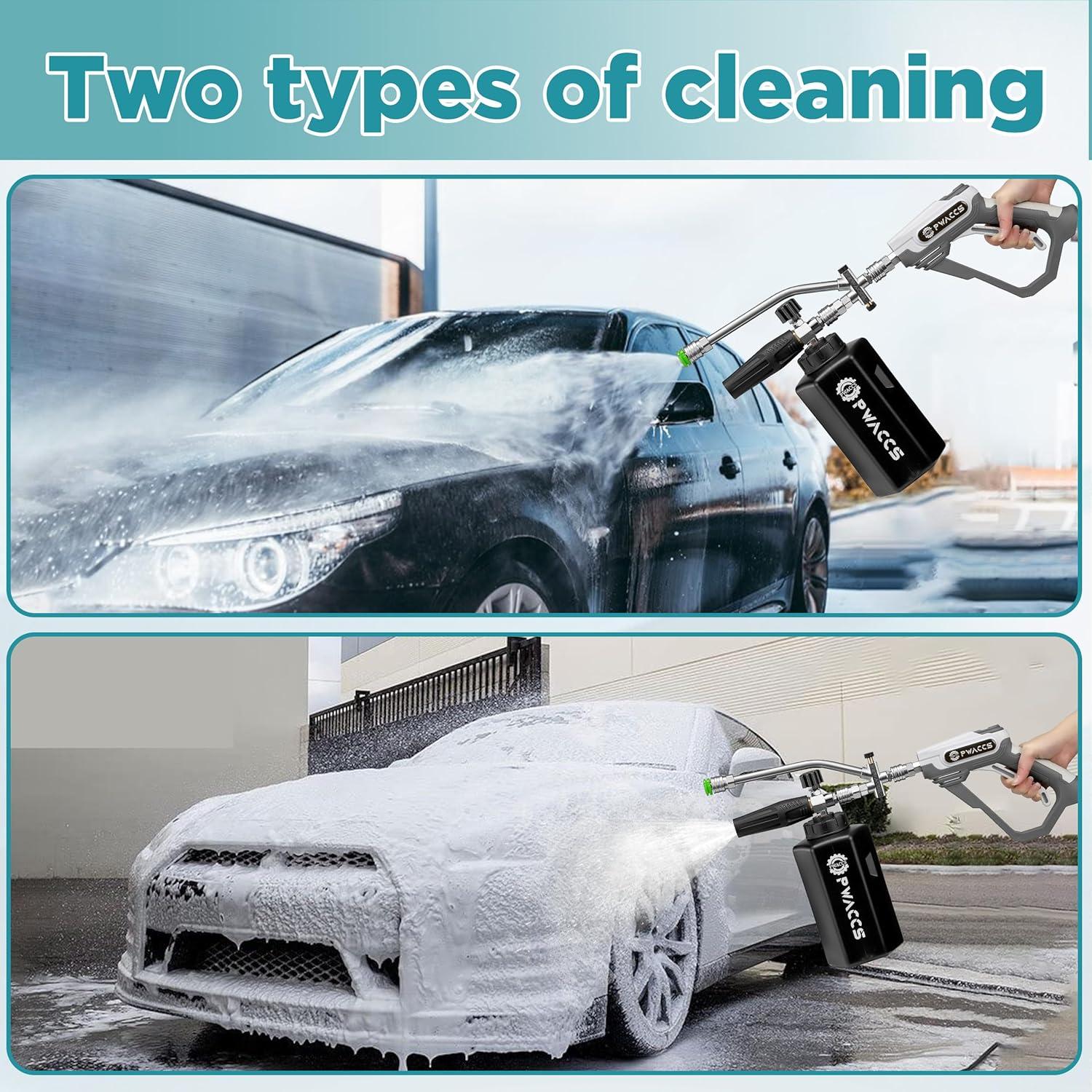 PWACCS Kit de Pistola de Espuma para Lavadora de Presión 1.5L