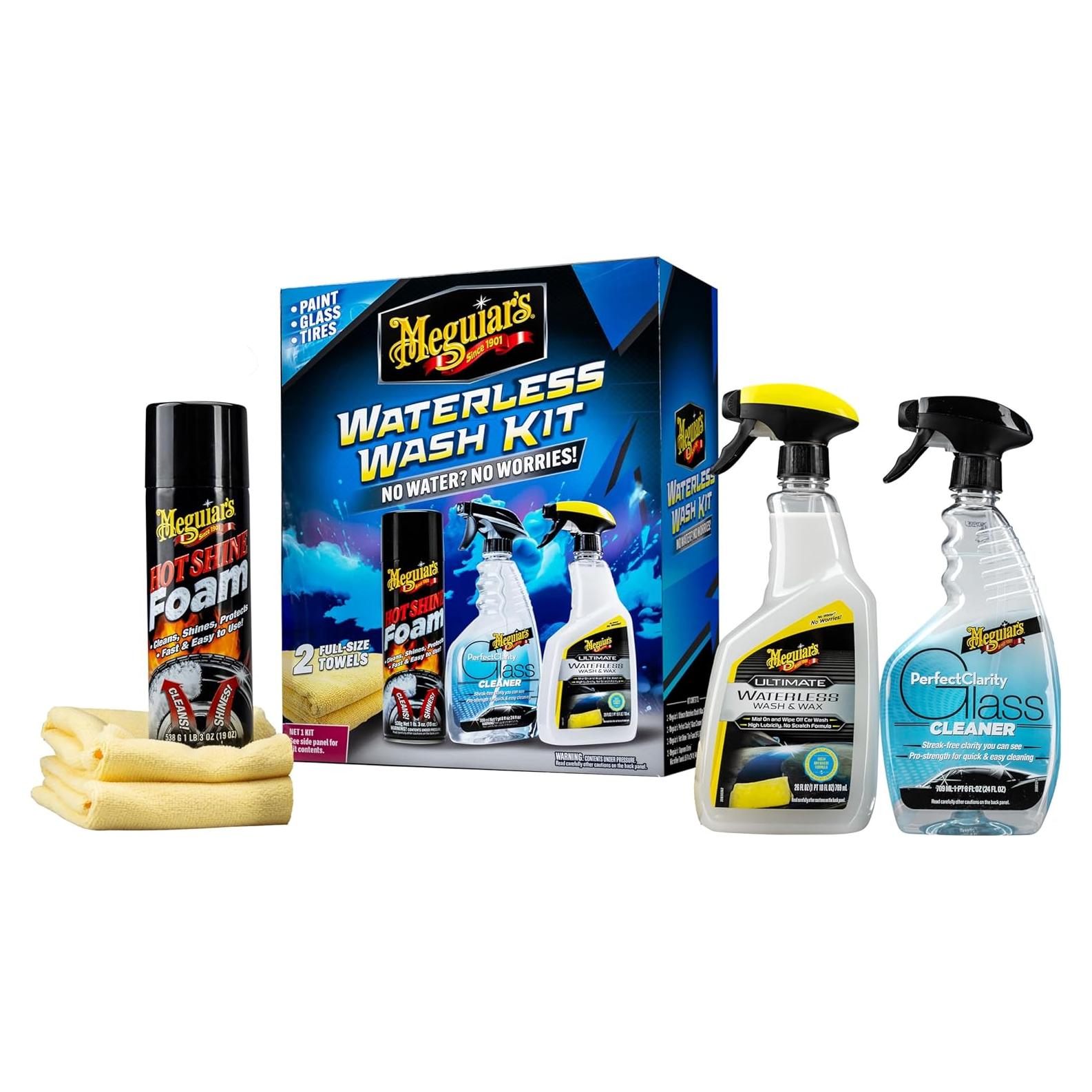 Kit de Lavado sin Agua Meguiar's G55255 - Detallado Premium 2.62 kg
