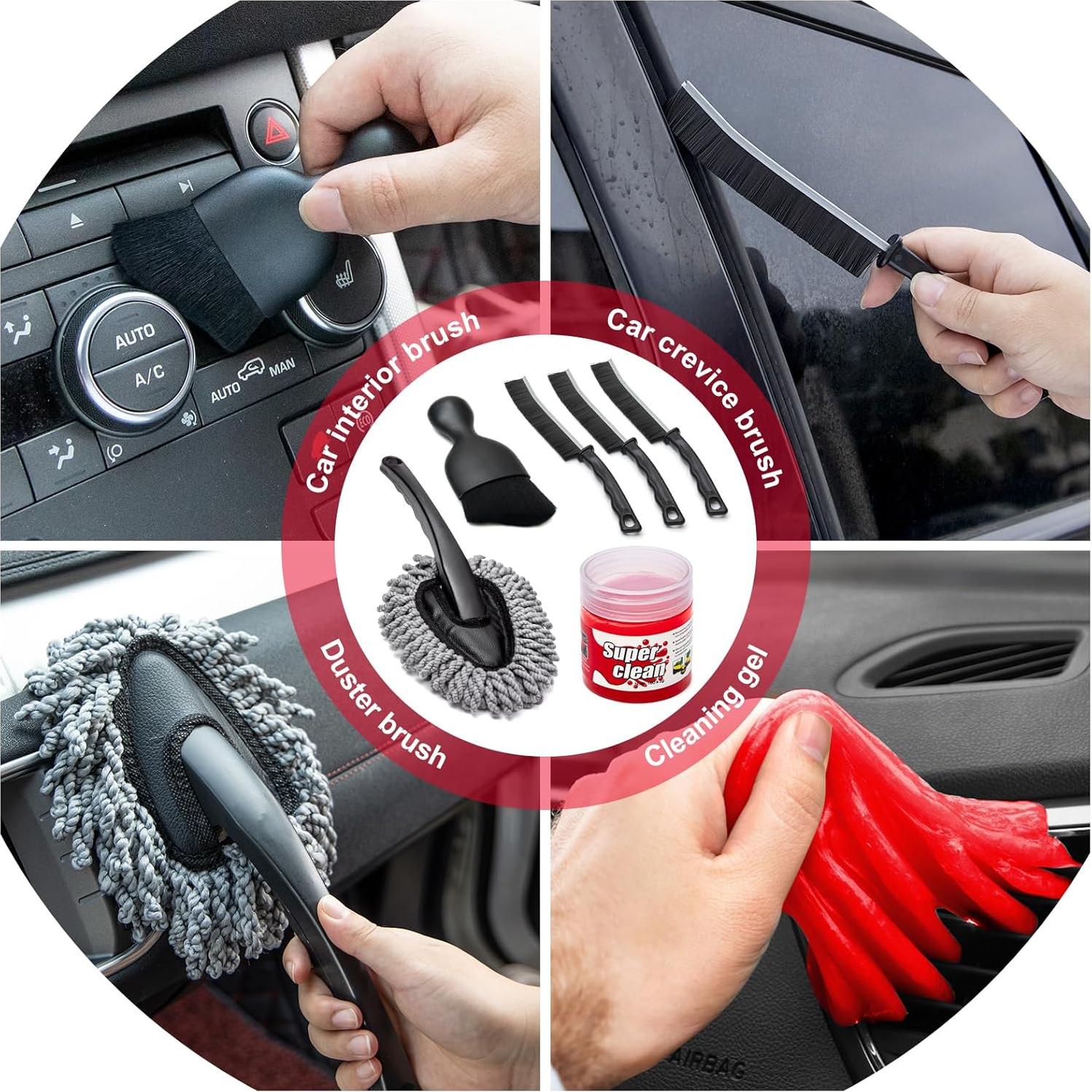 Kit de limpieza de coche 47 piezas GPUSFAK con aspiradora 120W