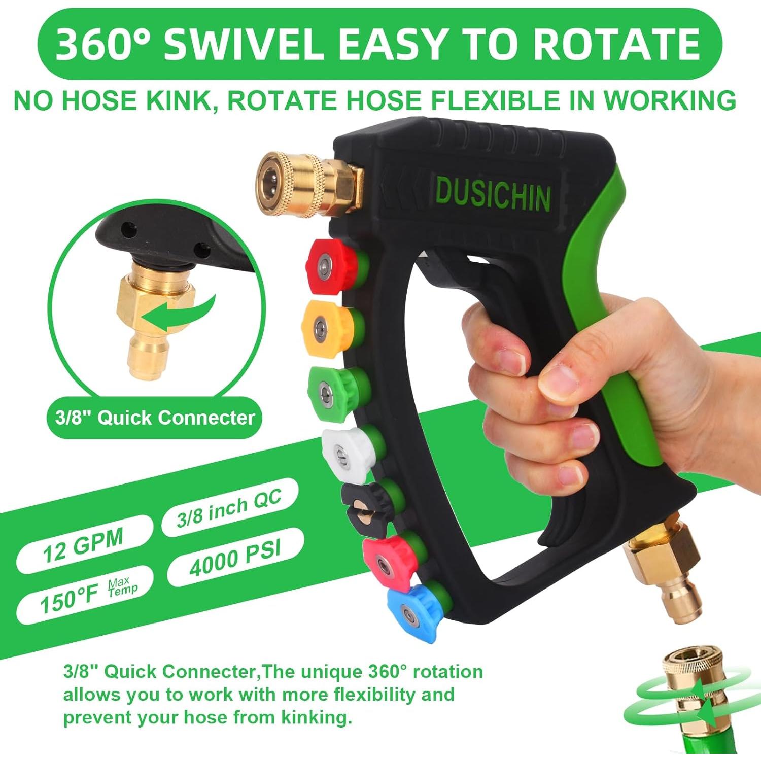 Kit de Lavado a Presión DUSICHIN 4000 PSI con Caño de Espuma