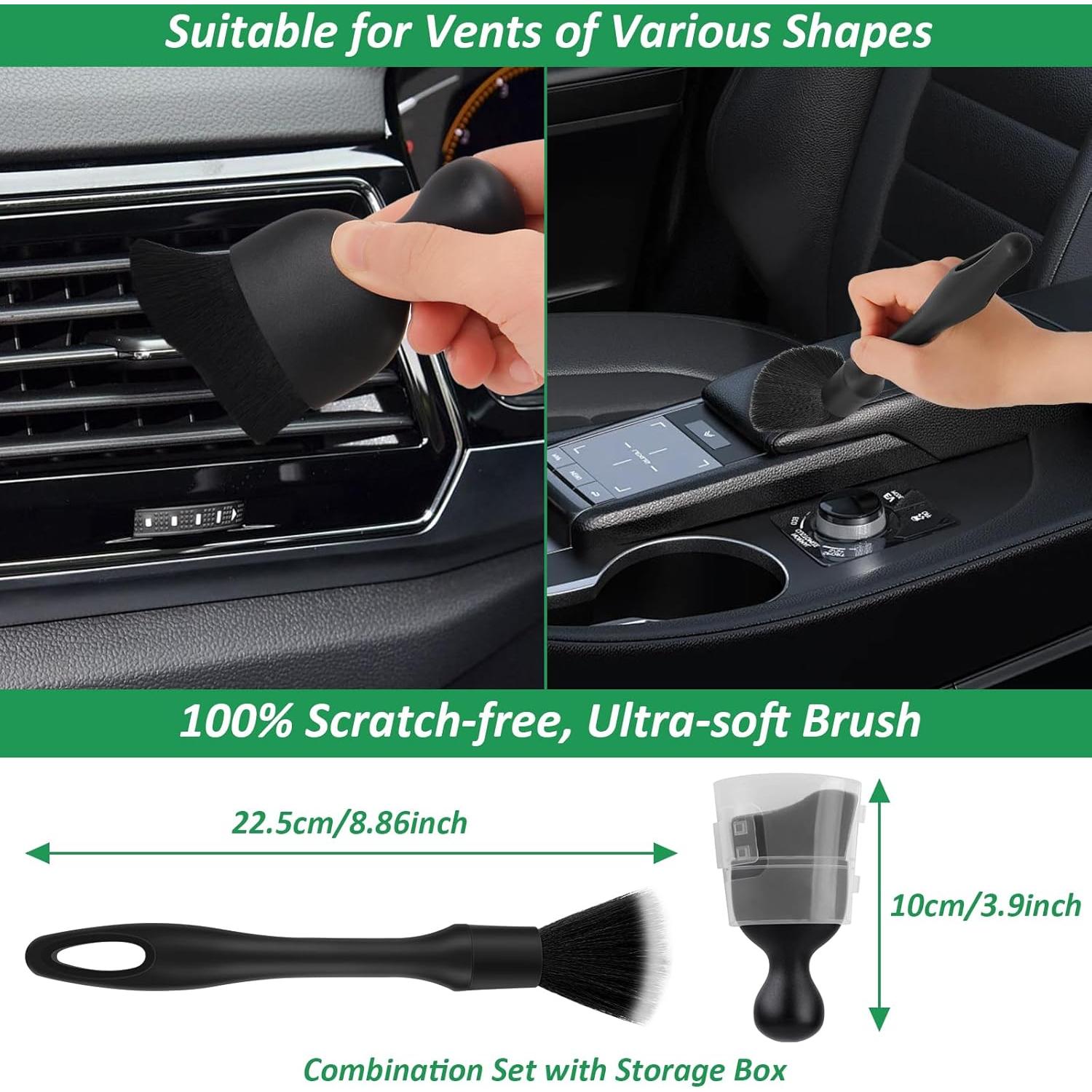 Kit de Cepillos de Detalle para Coche Goeveo G401 - 18 Piezas