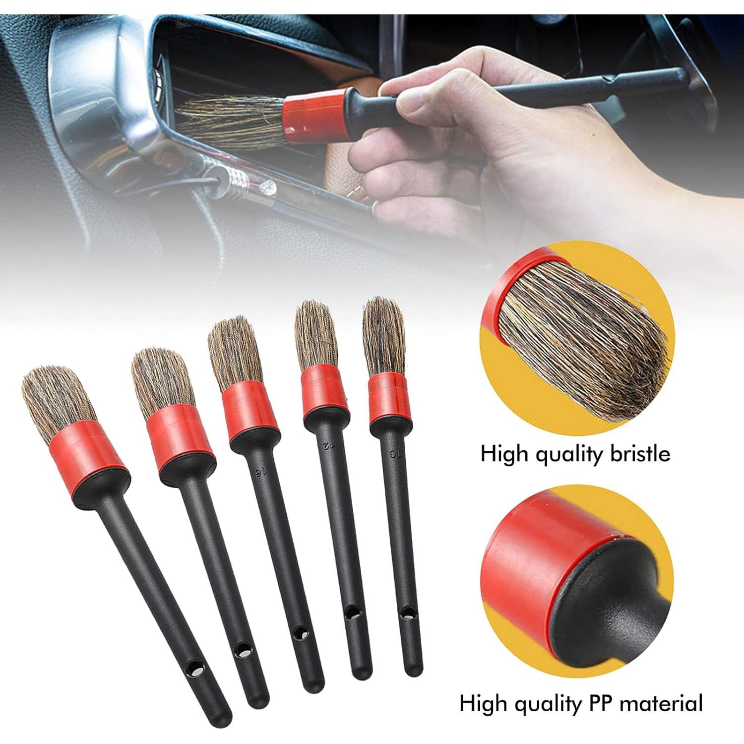 Soporte para Cepillos de Detalle YCWF con 12 Cepillos - Negro