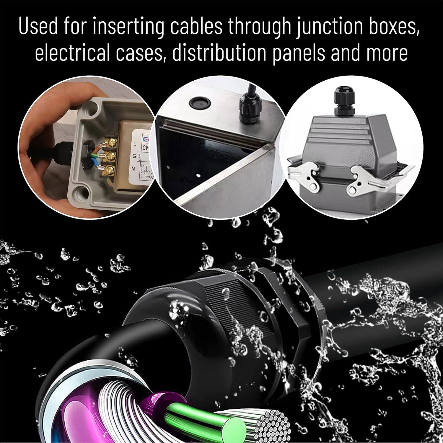 Conectores de Cable Bates 10 Pzas 32 mm Impermeables