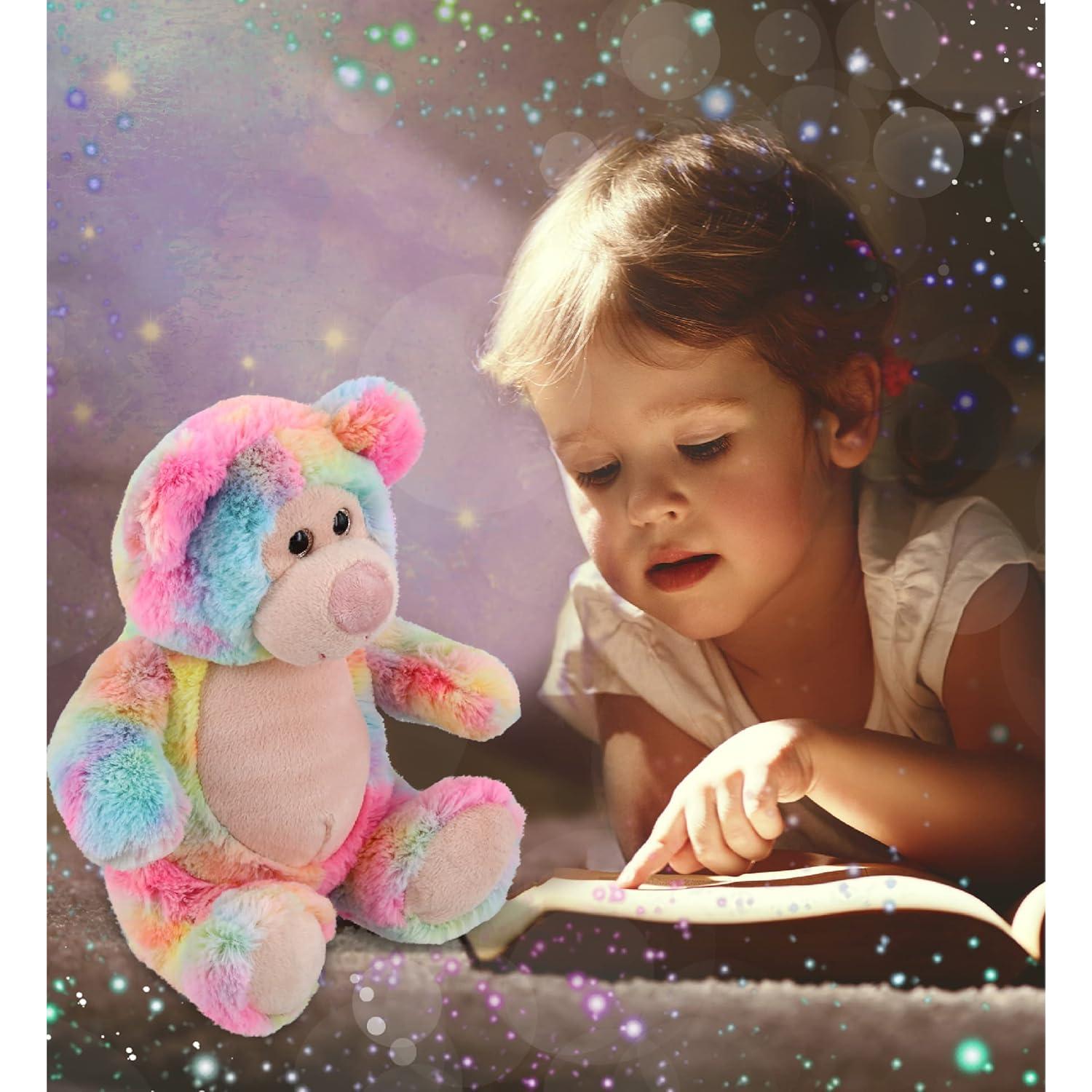 Oso de Peluche Arcoíris DolliBu 23 cm - Suave y Abrazable