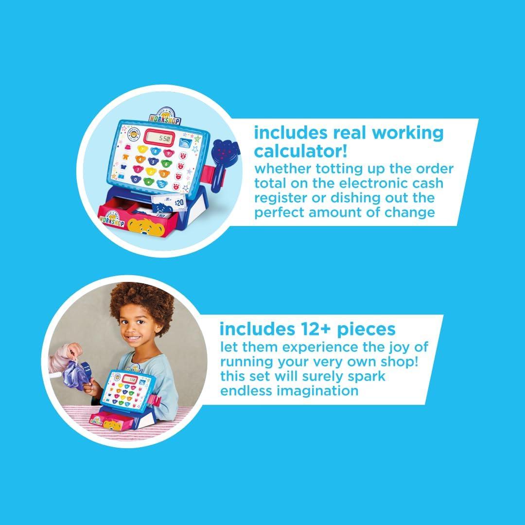 Set de Juego Casdon Taller de Osos de Peluche con Caja Registradora Electrónica