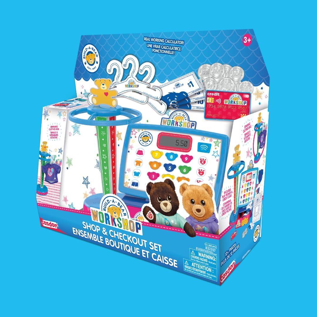 Set de Juego Casdon Taller de Osos de Peluche con Caja Registradora Electrónica