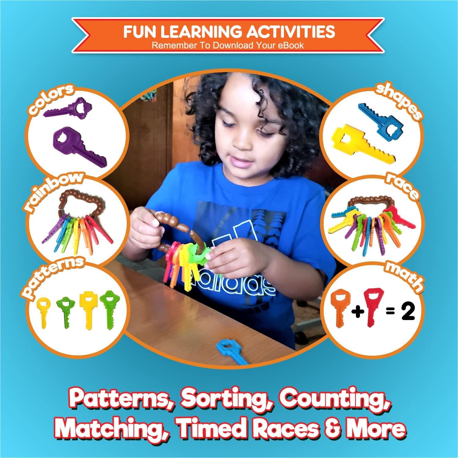 Juguetes Montessori Kids Korner - Llaves de Aprendizaje 12 Piezas