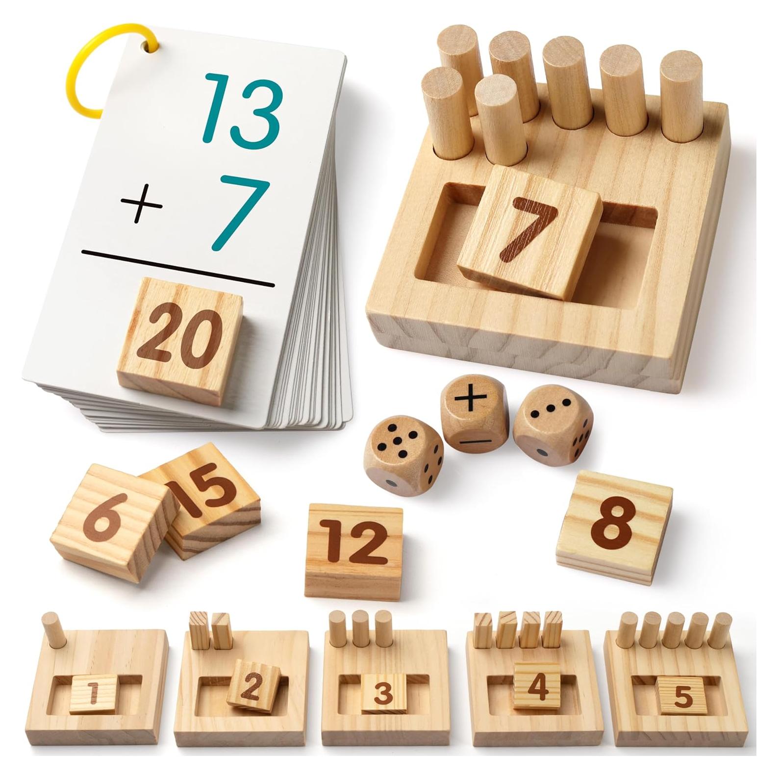 Tablero de Contar de Madera SYNARRY - Juguete Montessori 3-8 Años