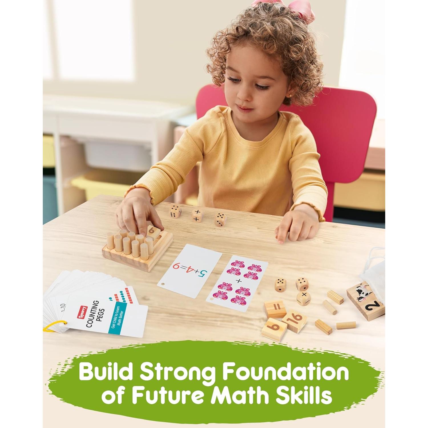 Tablero de Contar de Madera SYNARRY - Juguete Montessori 3-8 Años