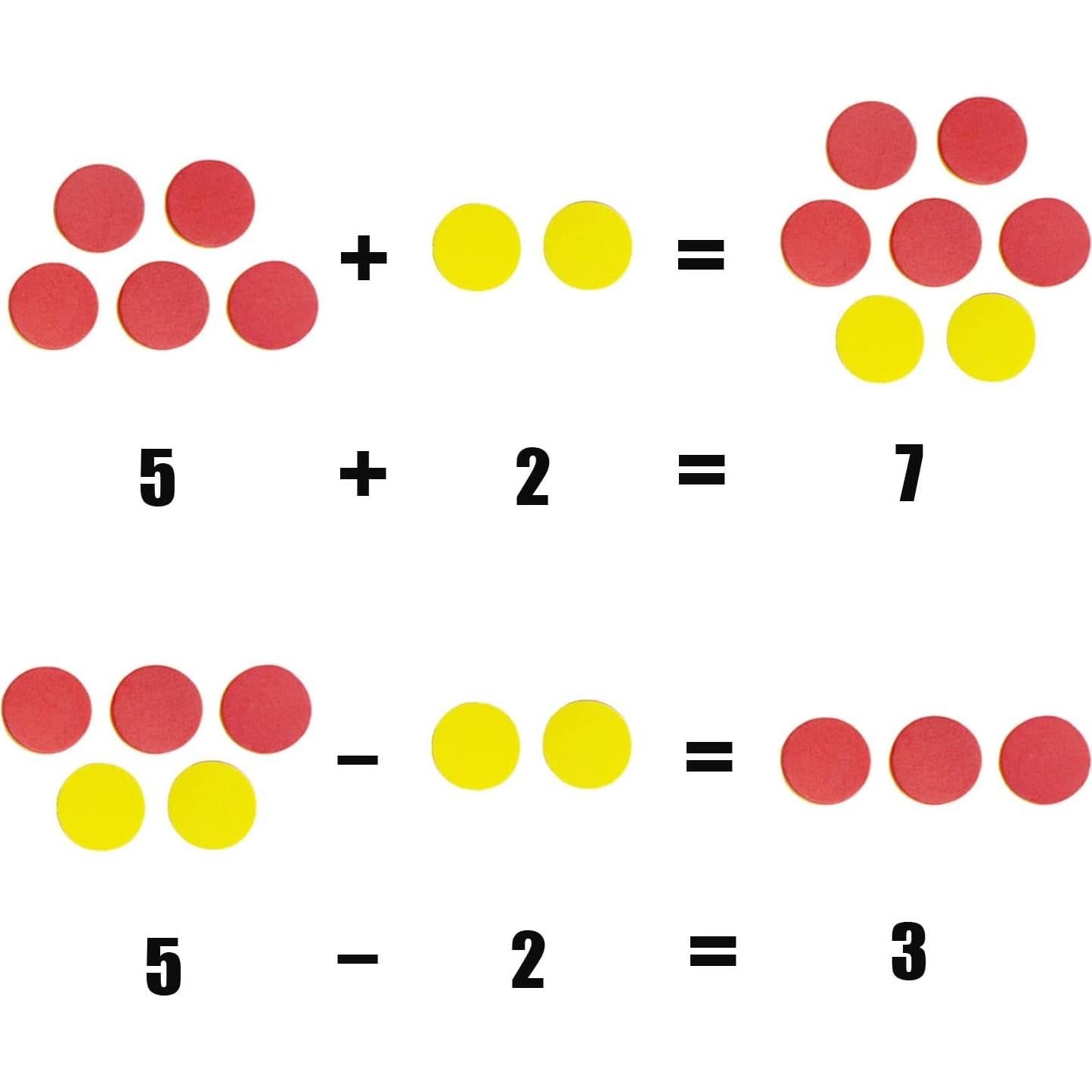 Contadores de Espuma DNB 600 Piezas 2 Colores 2.54 cm