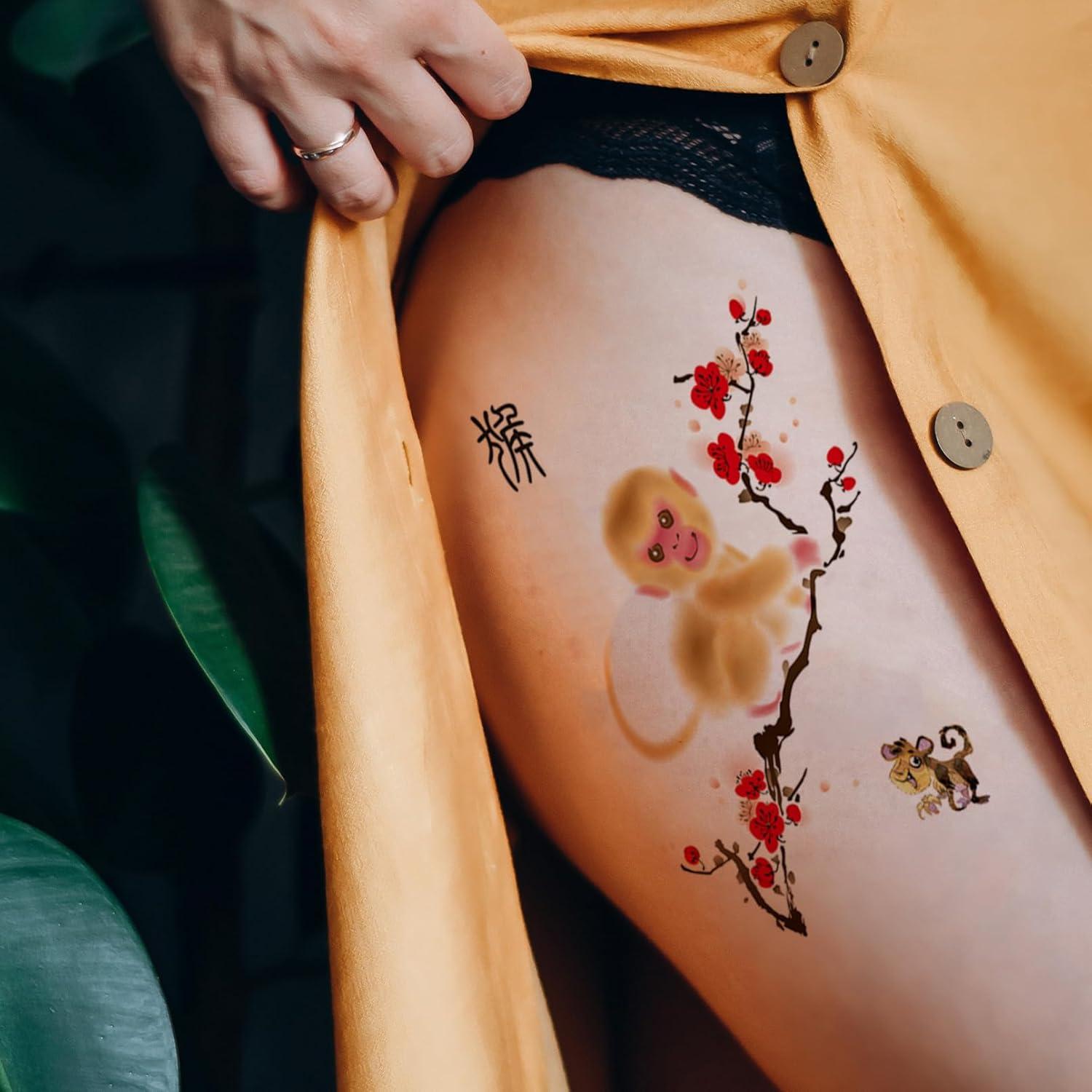 12 Hojas de Tatuajes Temporales Impermeables VERKSTAD