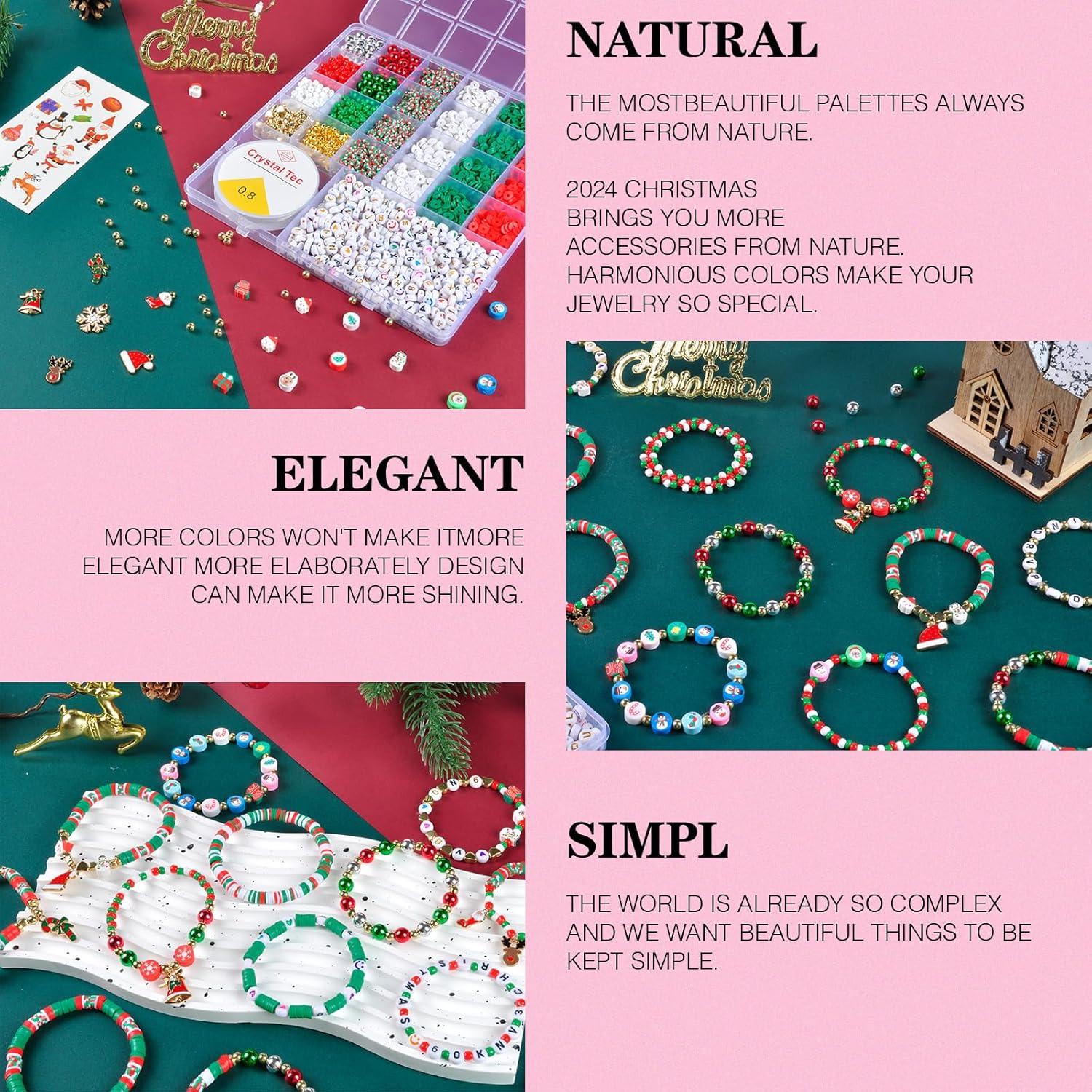 Kit de Pulsera de Amistad Navidad L'EclatDina 6000 Piezas