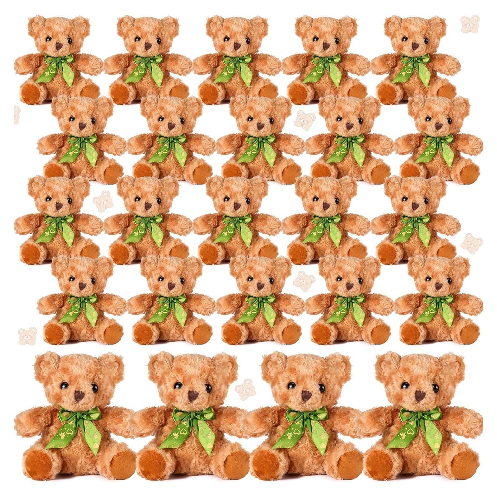 Osos de Peluche Amarillo Claro HyDren 20 cm - 24 Piezas