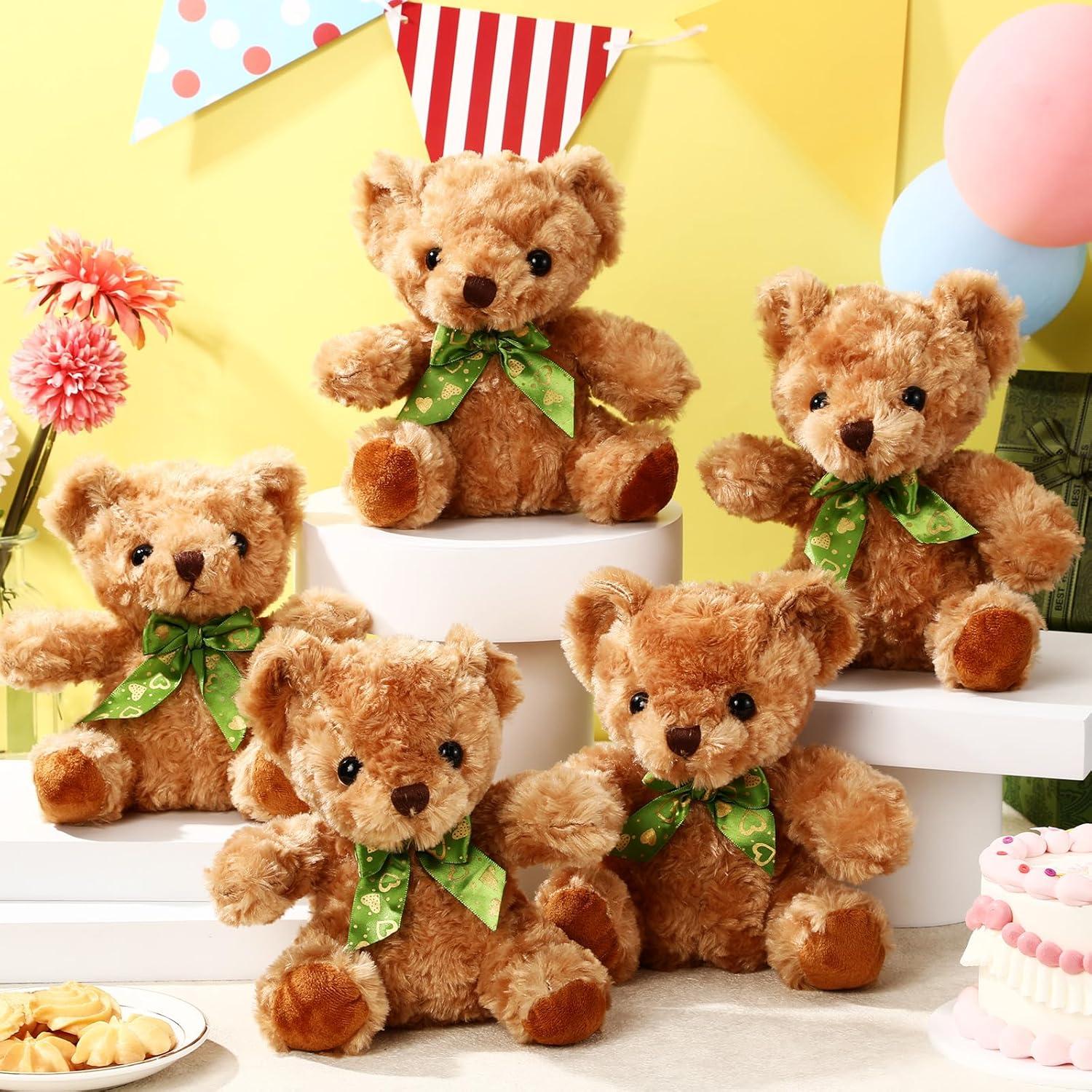 Osos de Peluche Amarillo Claro HyDren 20 cm - 24 Piezas