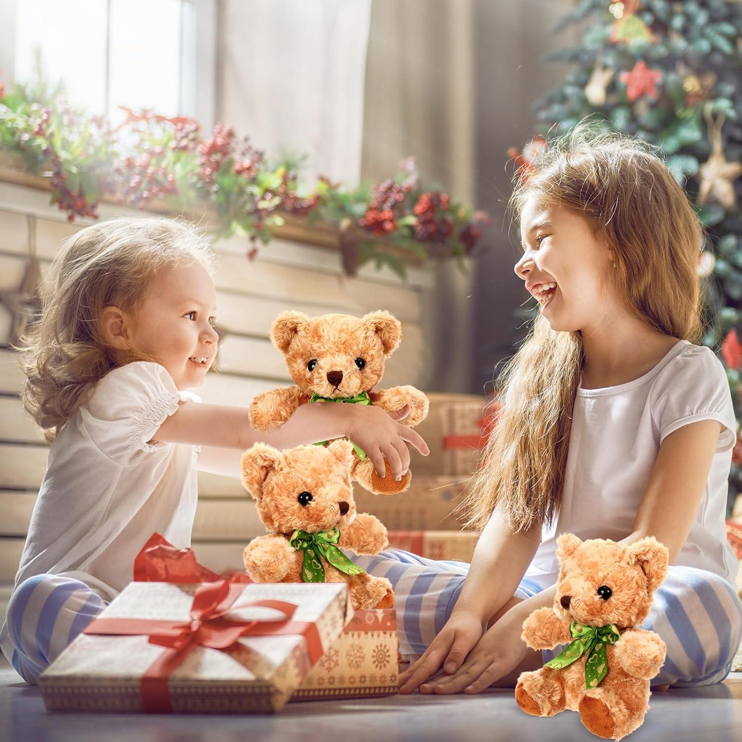 Osos de Peluche Amarillo Claro HyDren 20 cm - 24 Piezas