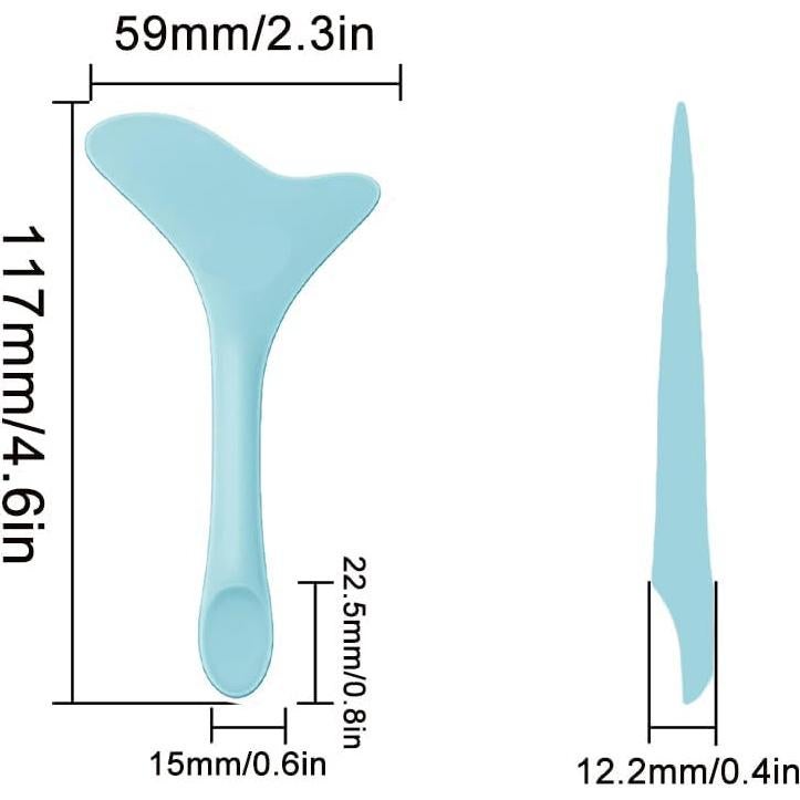 Plantillas de Delineador de Ojos Booge 4 Pcs Azul - Herramientas de Maquillaje