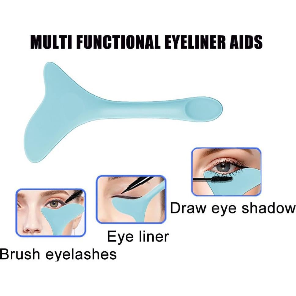 Plantillas de Delineador de Ojos Booge 4 Pcs Azul - Herramientas de Maquillaje