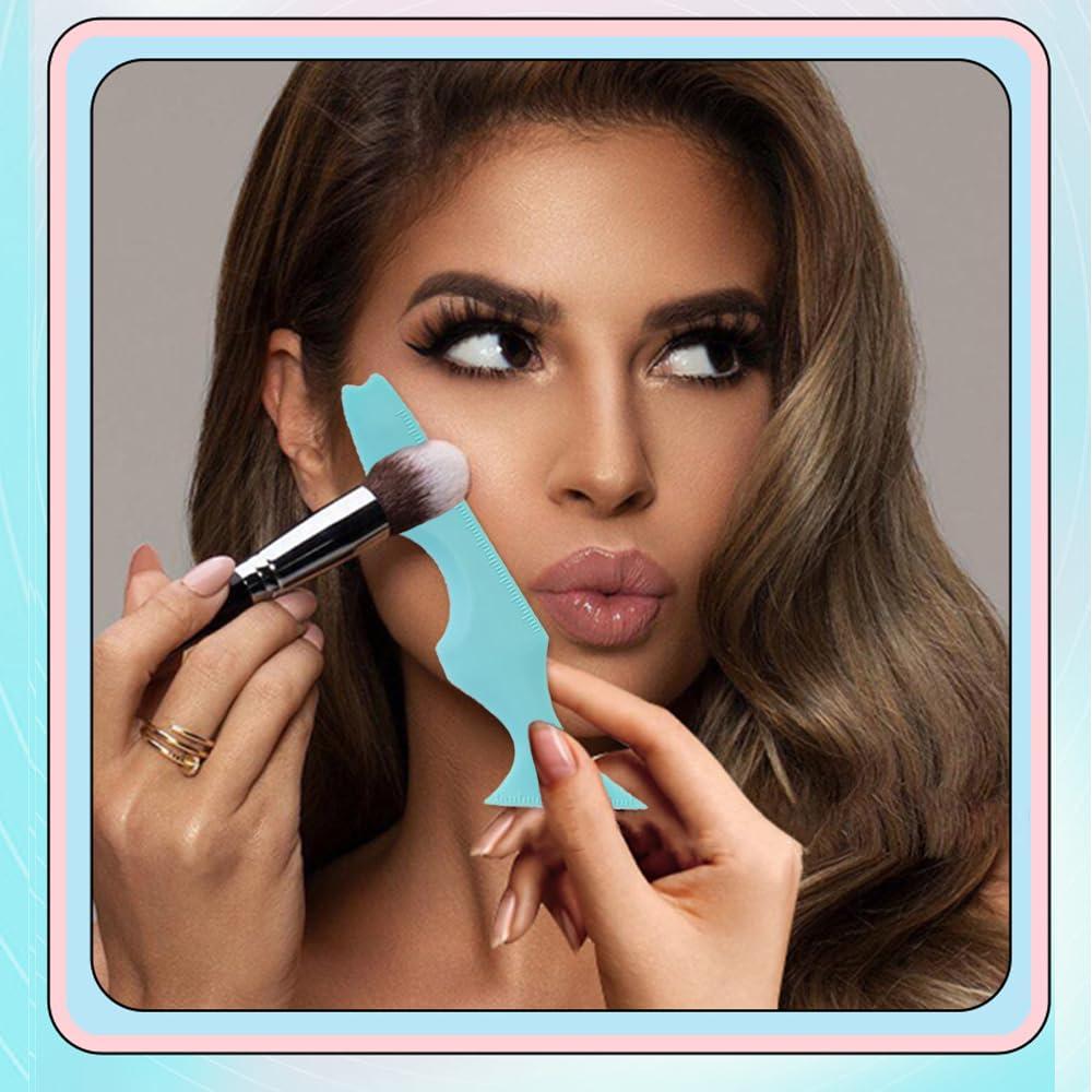 Plantillas de Delineador de Ojos Booge 4 Pcs Azul - Herramientas de Maquillaje