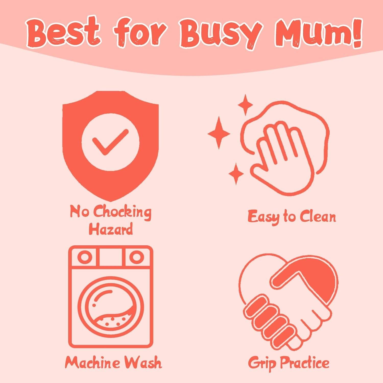 Babygoal Clips para Chupetes - Paquete de 6 Sujetadores Unisex