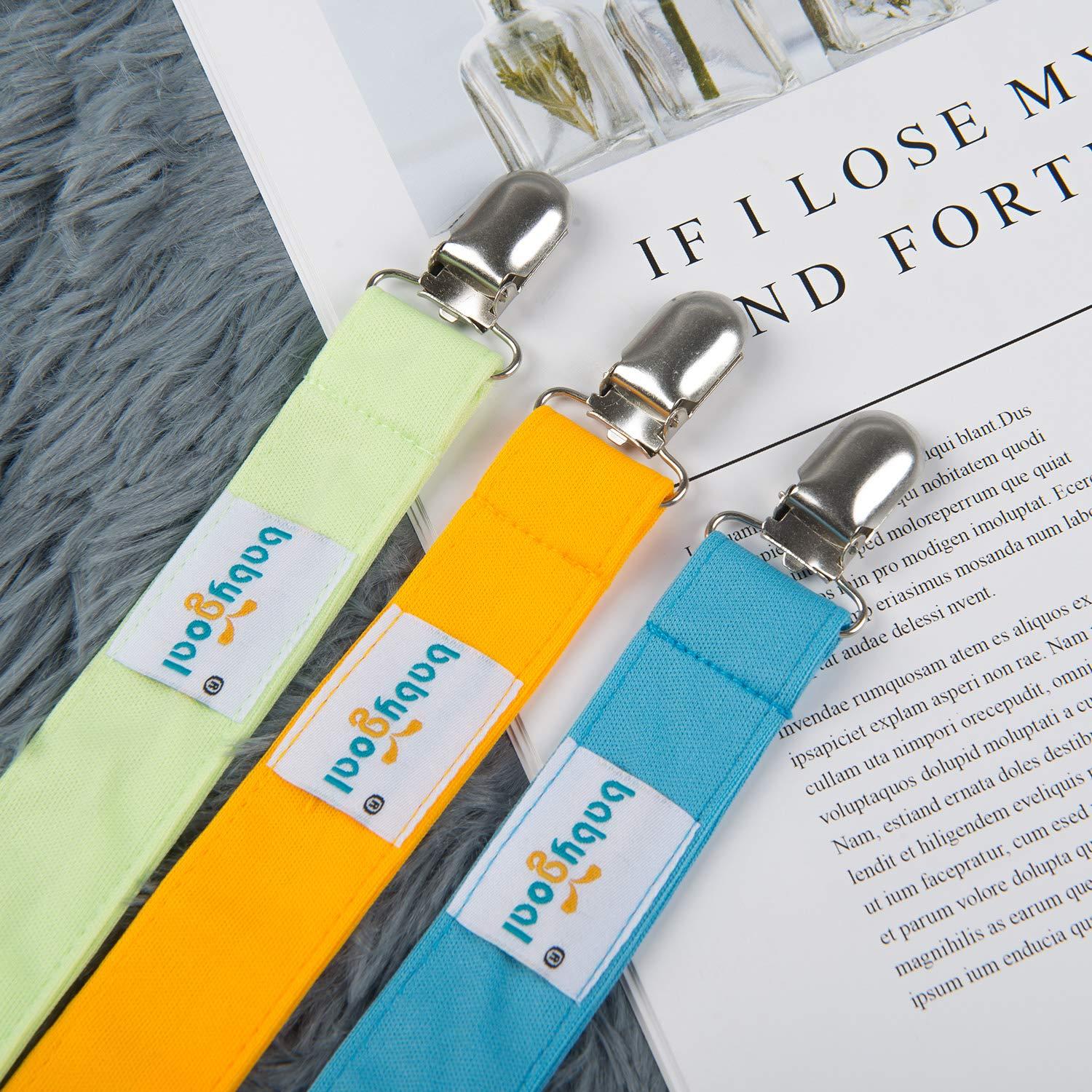 Babygoal Clips para Chupetes - Paquete de 6 Sujetadores Unisex