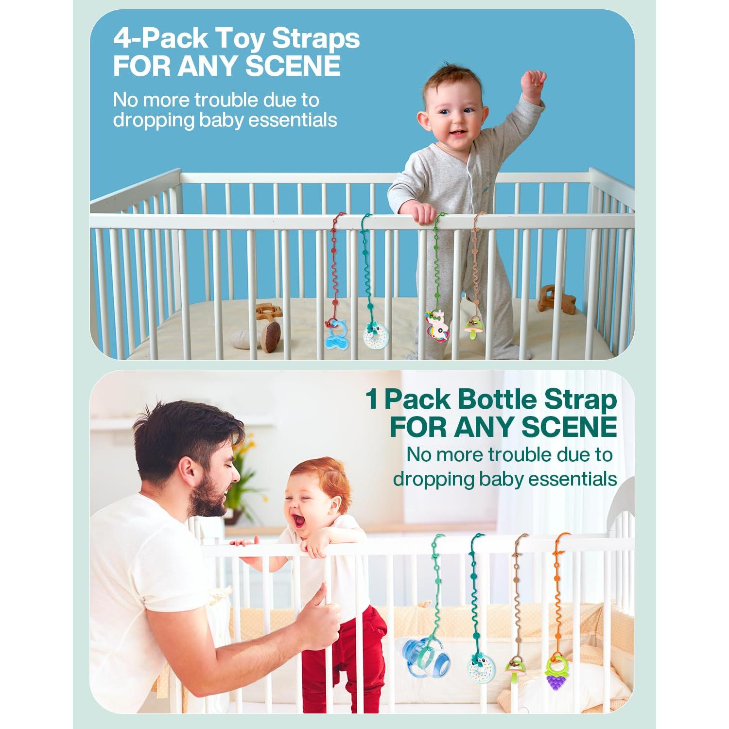 Correas de Juguete para Bebé LittleHugs - 5 Piezas Silicona