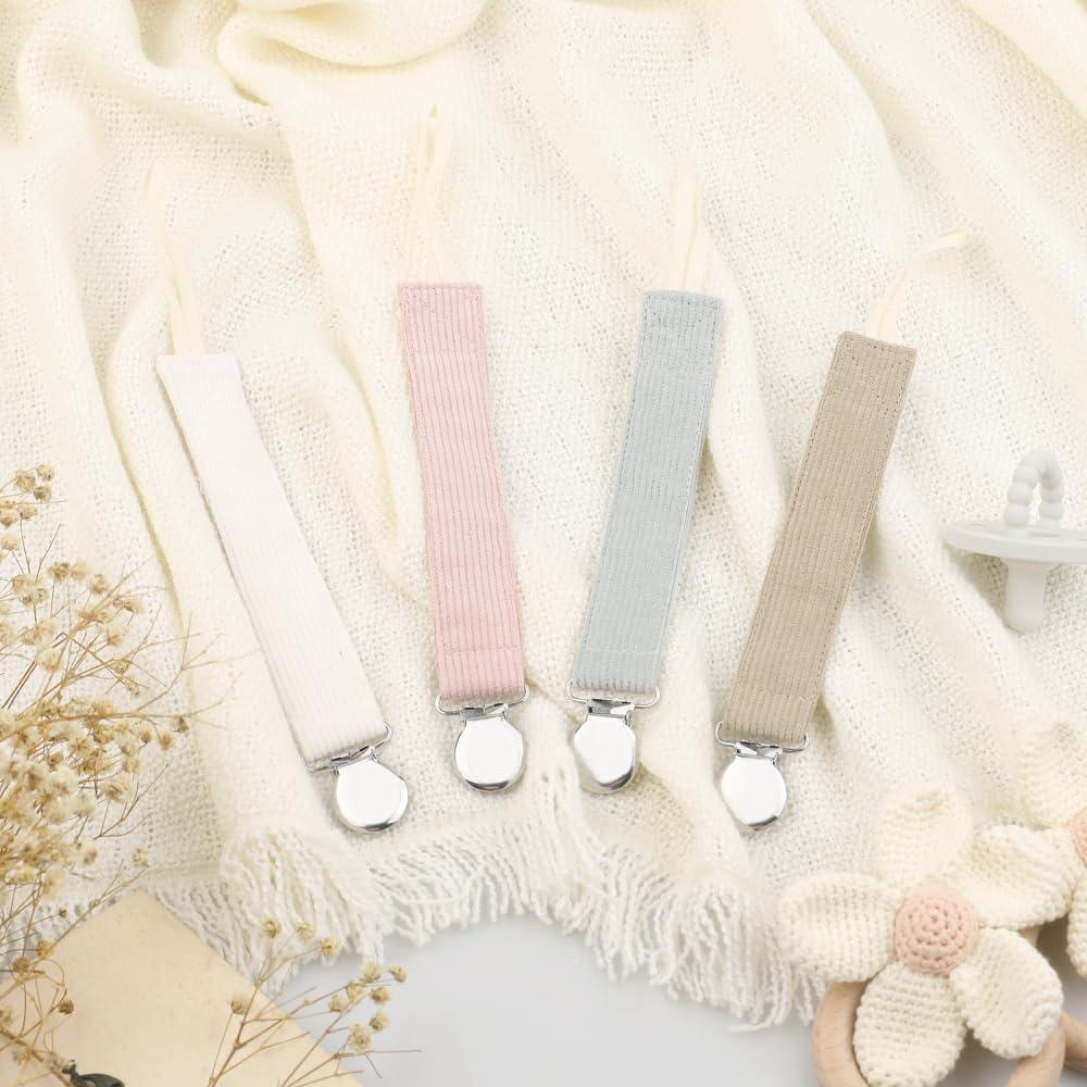 Clip de Chupete Universal TY04 - 4 Colores Suaves para Bebés