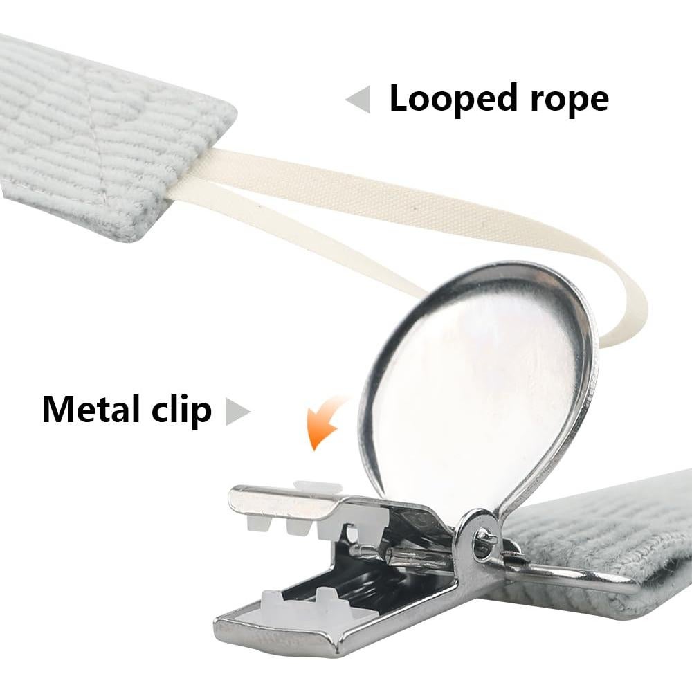 Clip de Chupete Universal TY04 - 4 Colores Suaves para Bebés