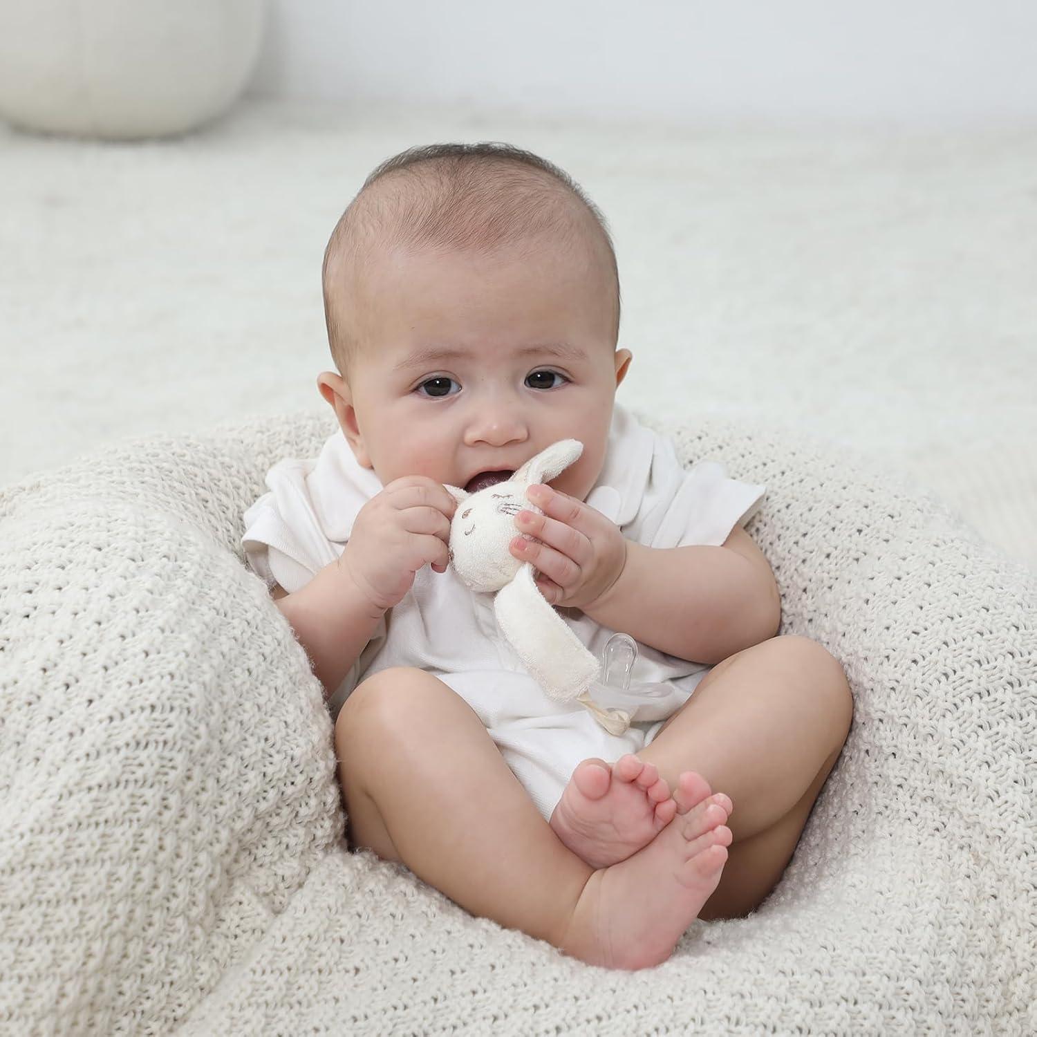 Clip de Chupete COTTONBEBE 2 Piezas Algodón Orgánico Unisex