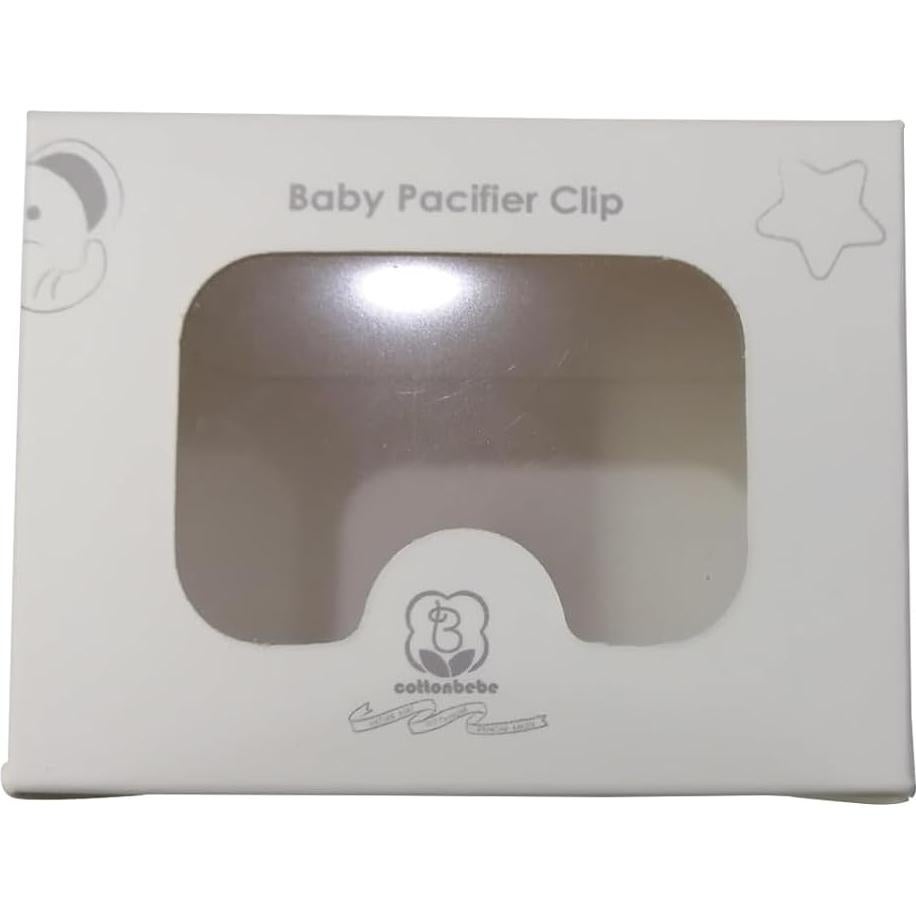 Clip de Chupete COTTONBEBE 2 Piezas Algodón Orgánico Unisex